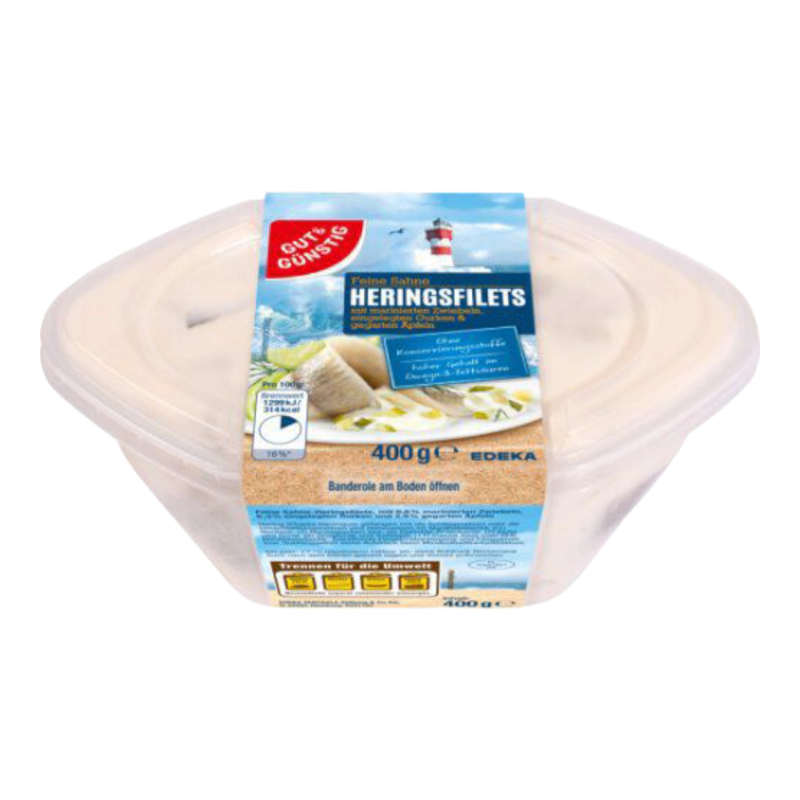 Оселедець в вершк соусі Херінгсфілетс 400г