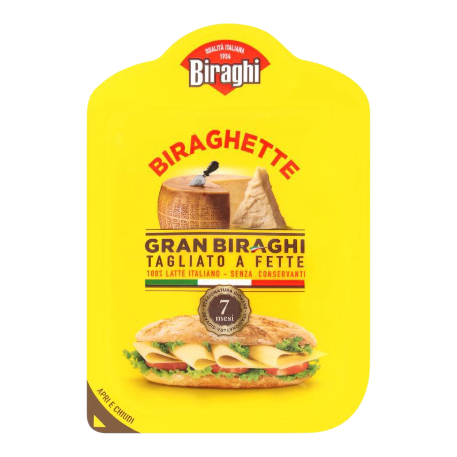 Нарізка сирна Biraghi