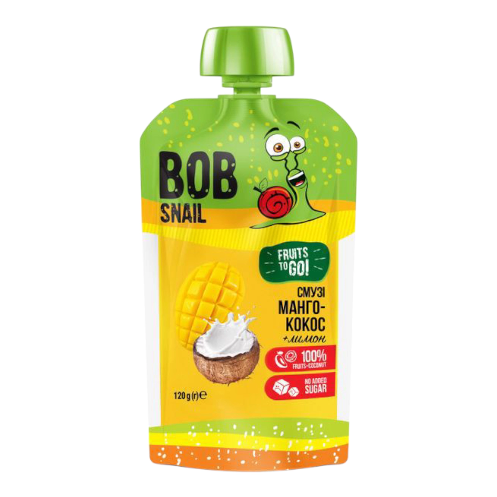 BOB Snail Смузі 120g Манго-кокос+лимон