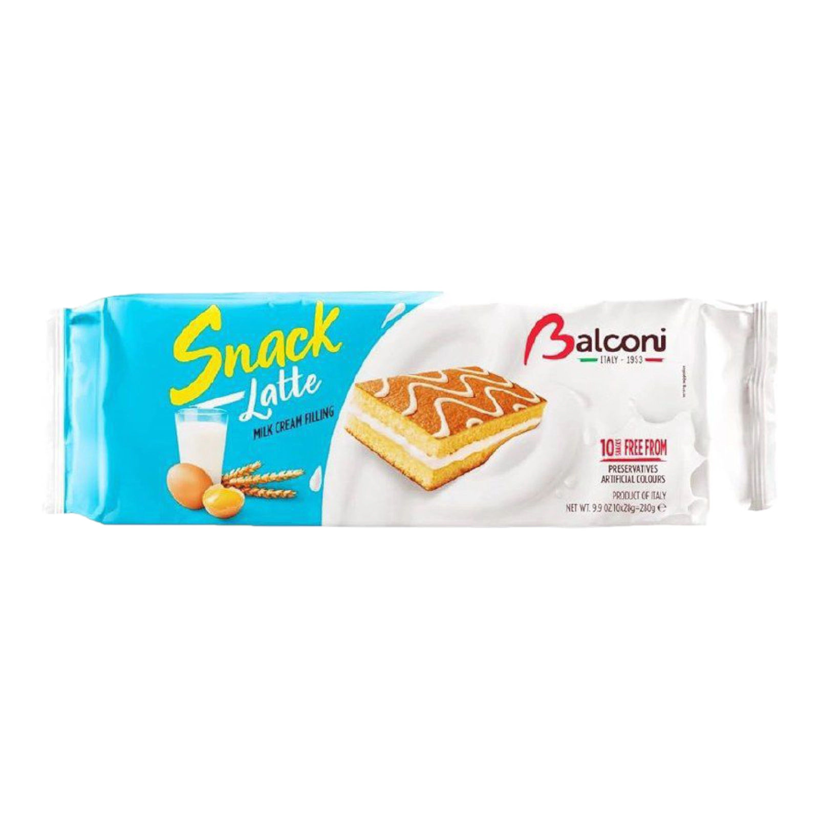 Бисквіт Balconi Latte 10*28g
