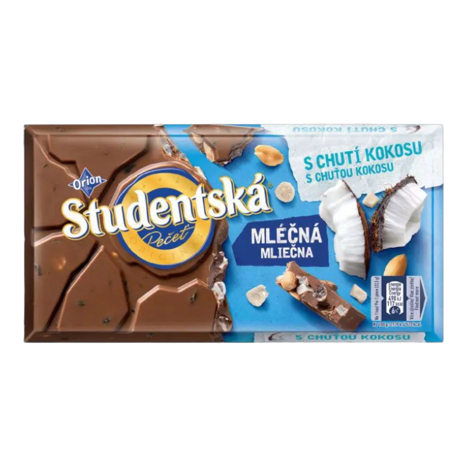 Шок чорн Studentska з кокосом