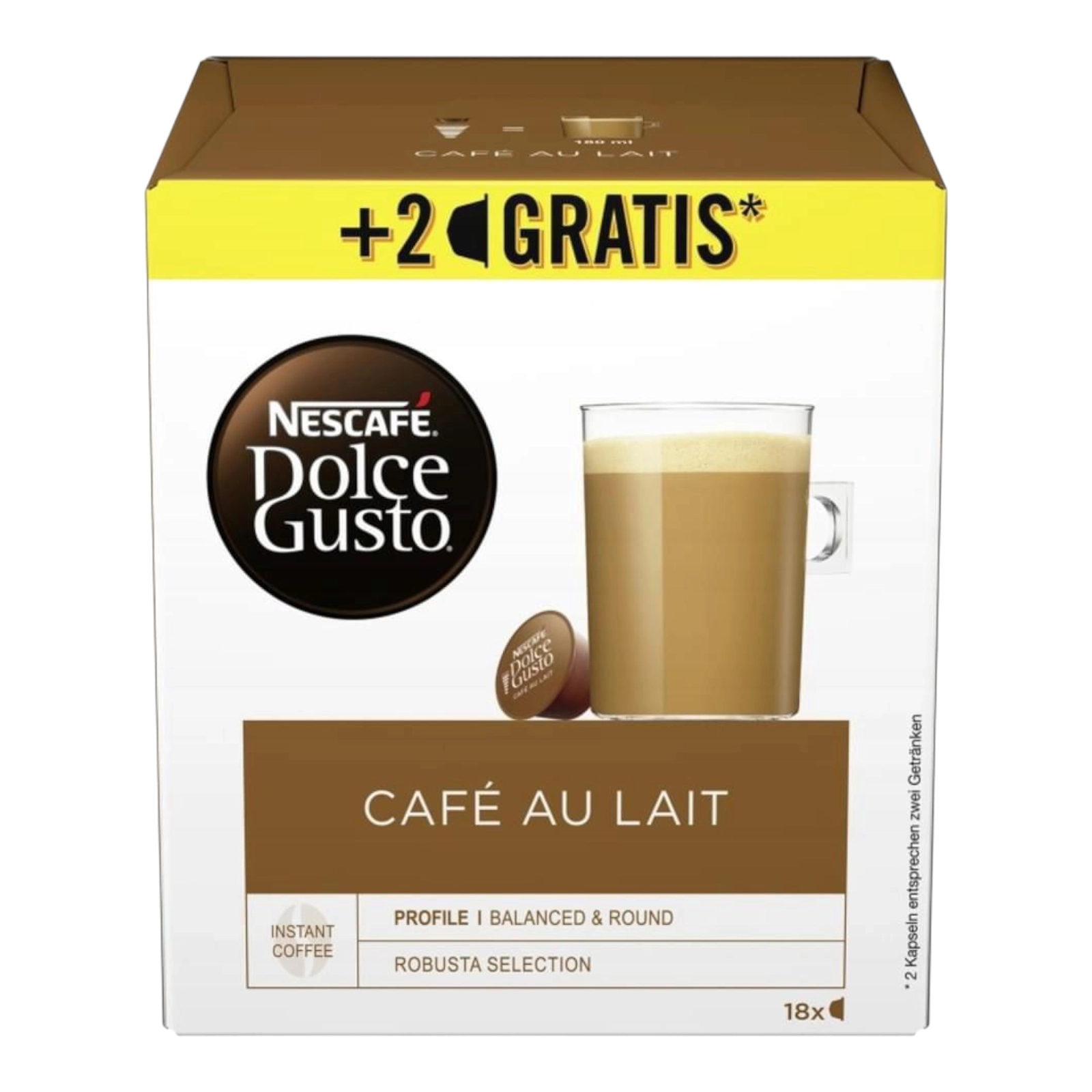 Кава в капсулах Дольче густо Лате 18шт