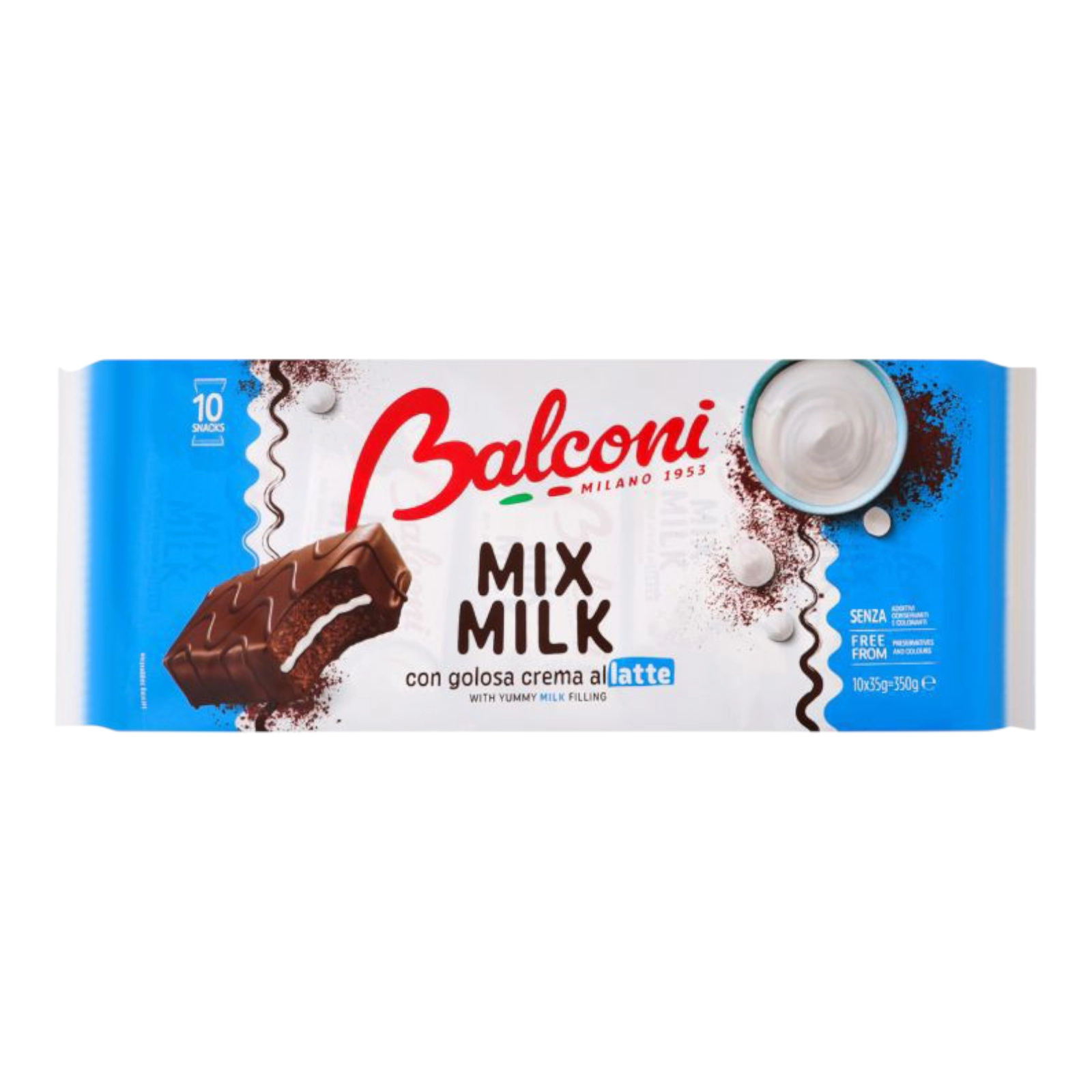Шок бисквіт MixMax Balconi x10 milk