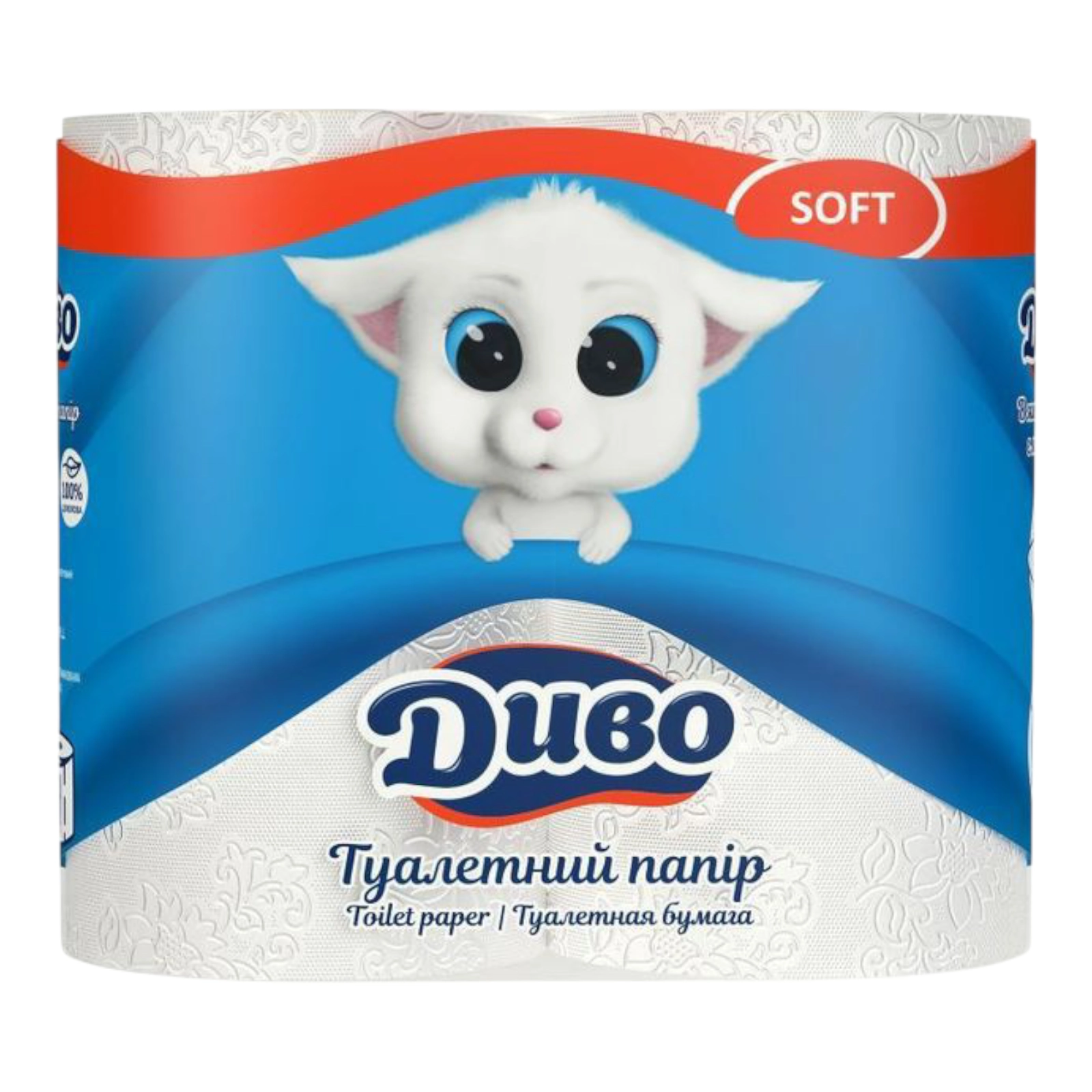 Диво туалетній папір 4 рул. софт