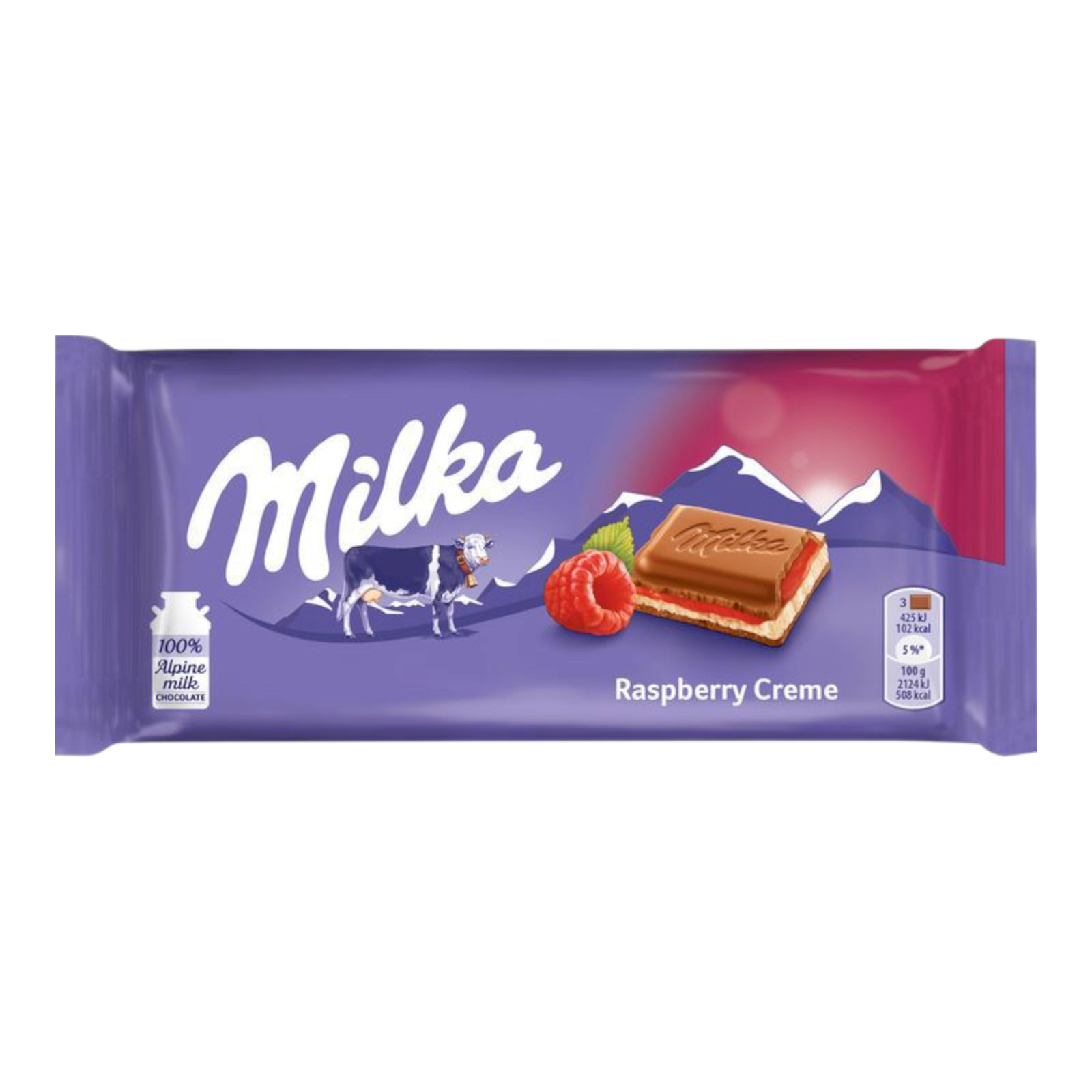 Шоколодка Milka 100g Respberry Creme