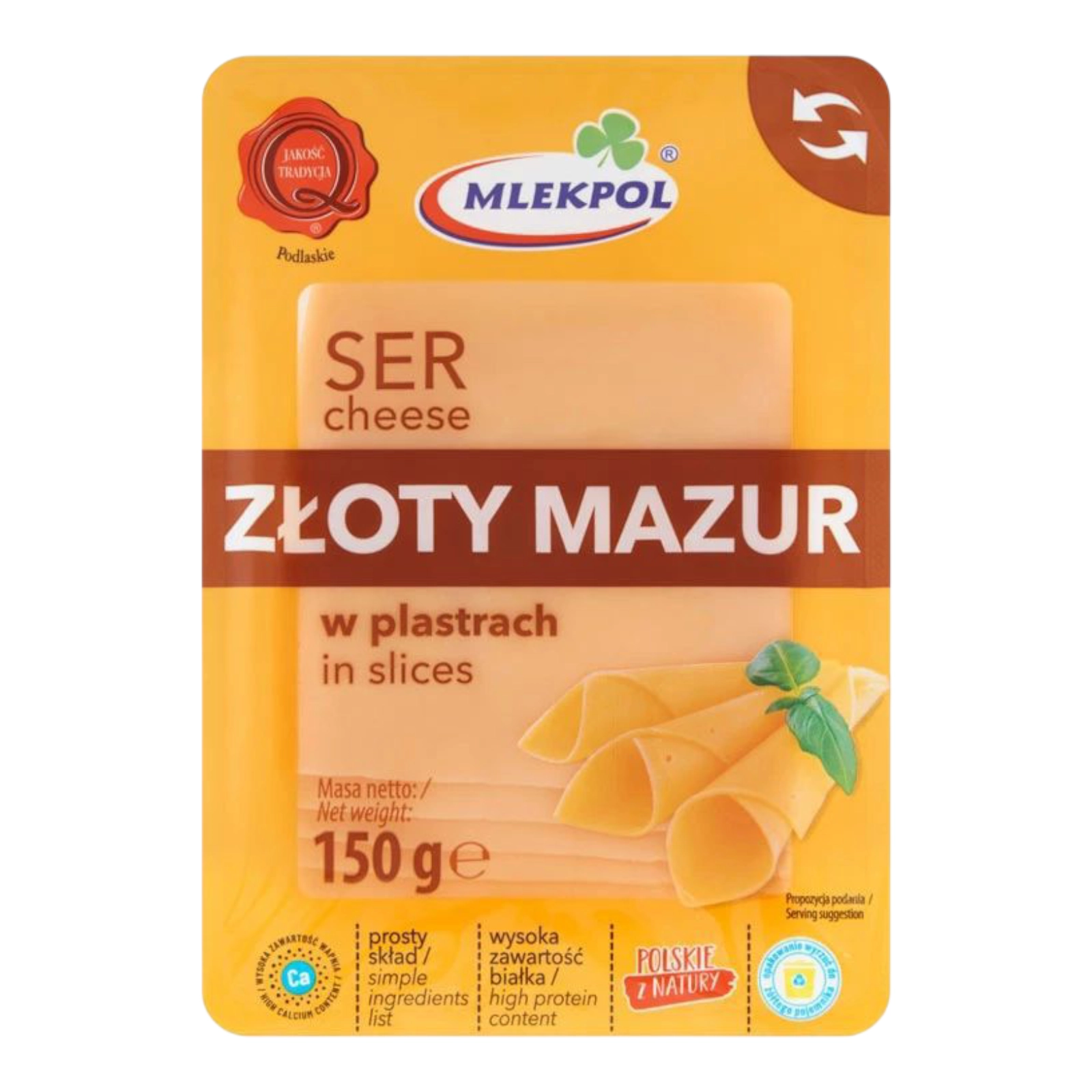 Cир Mlekpol zloty mazur 150g