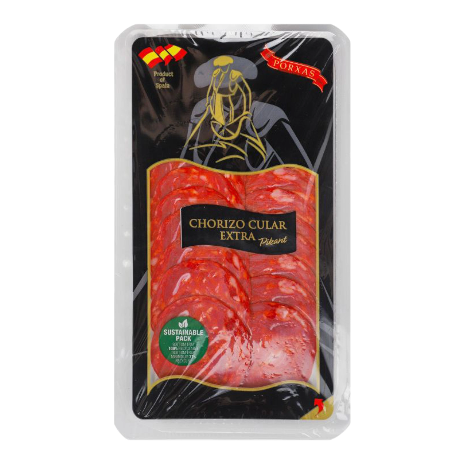 Chorizo cular extra pikant PORXAS 70g