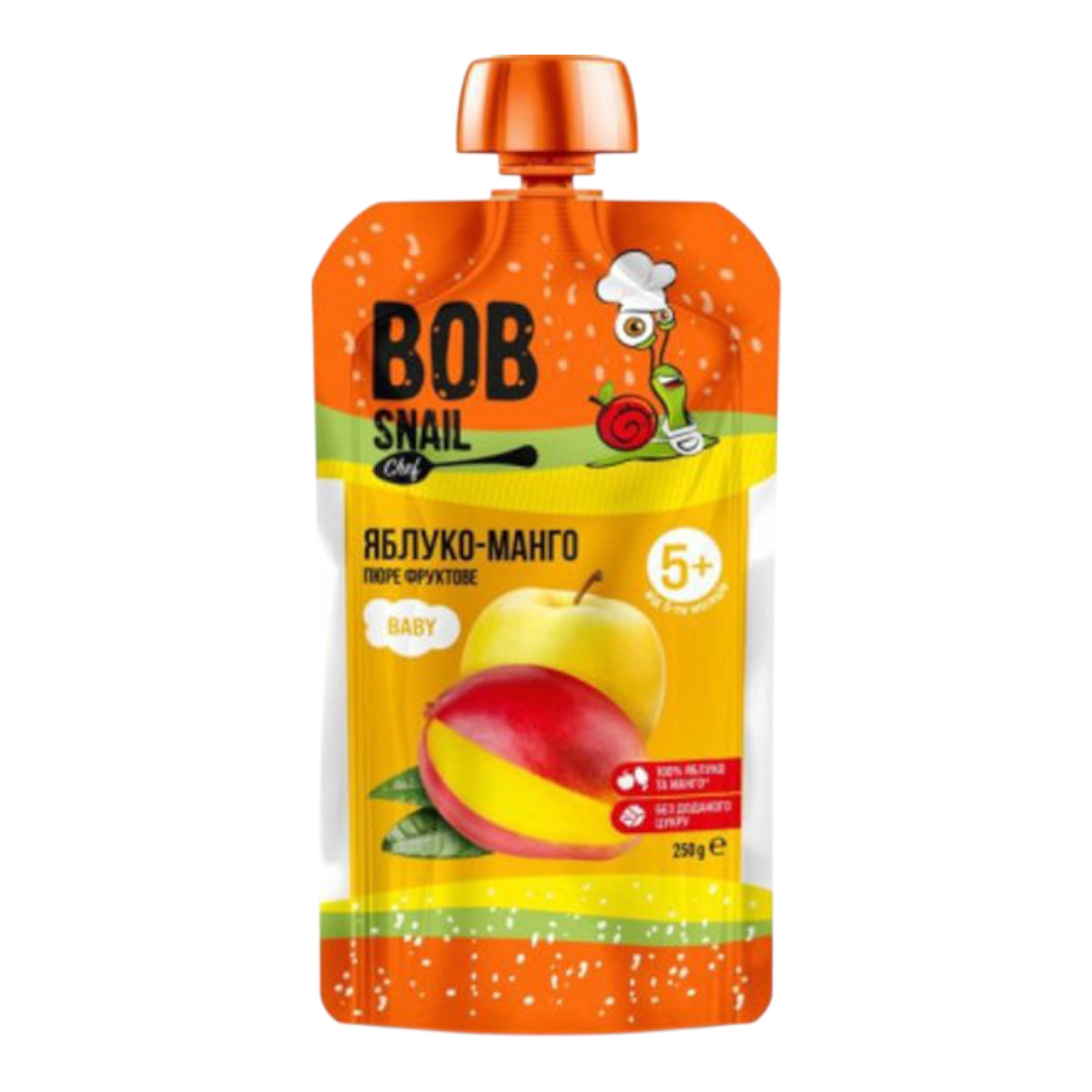BOB Snail ПЮРЕ яблуко-манго 250gr