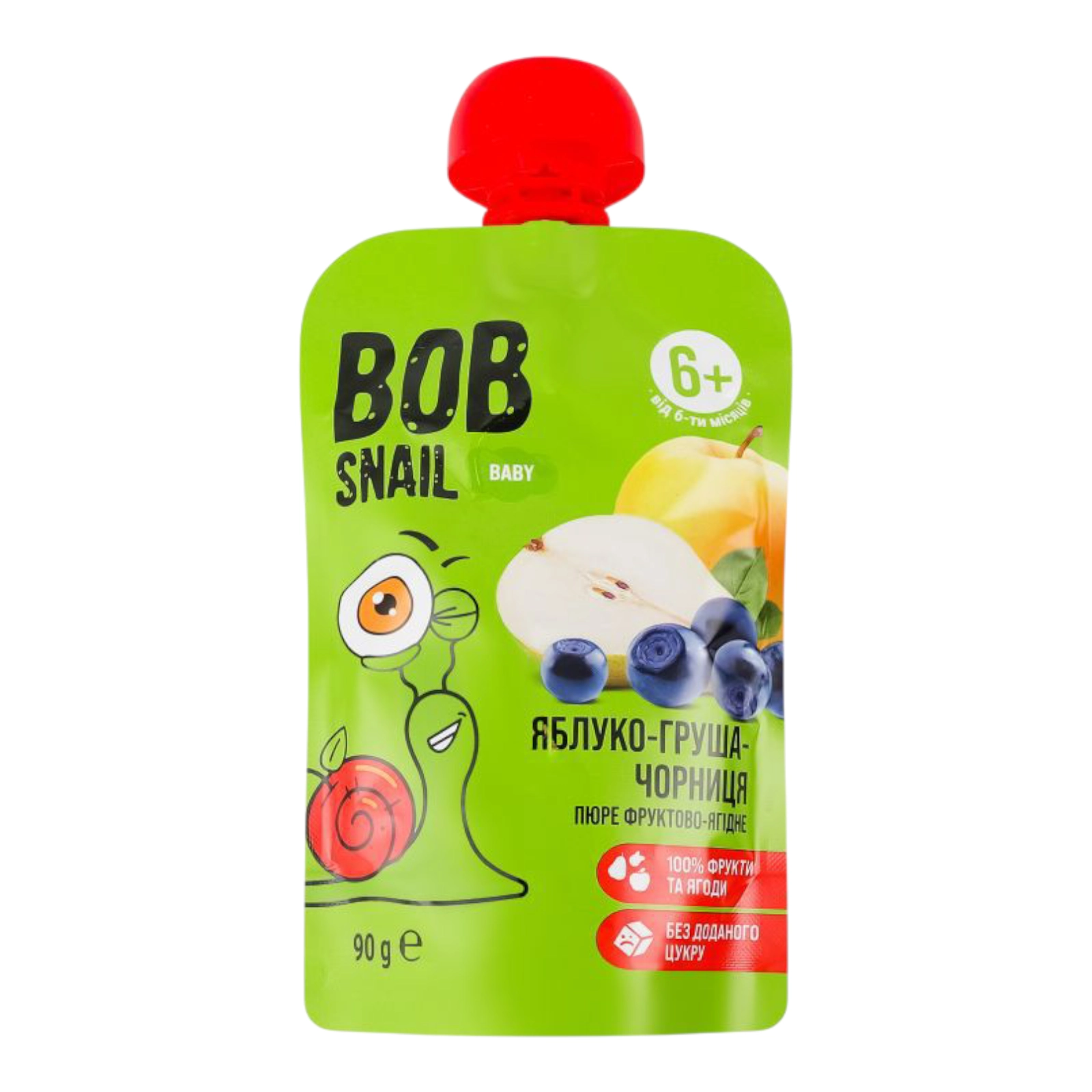 BOB Snail Baby 90g яблуко-груша- чорниця