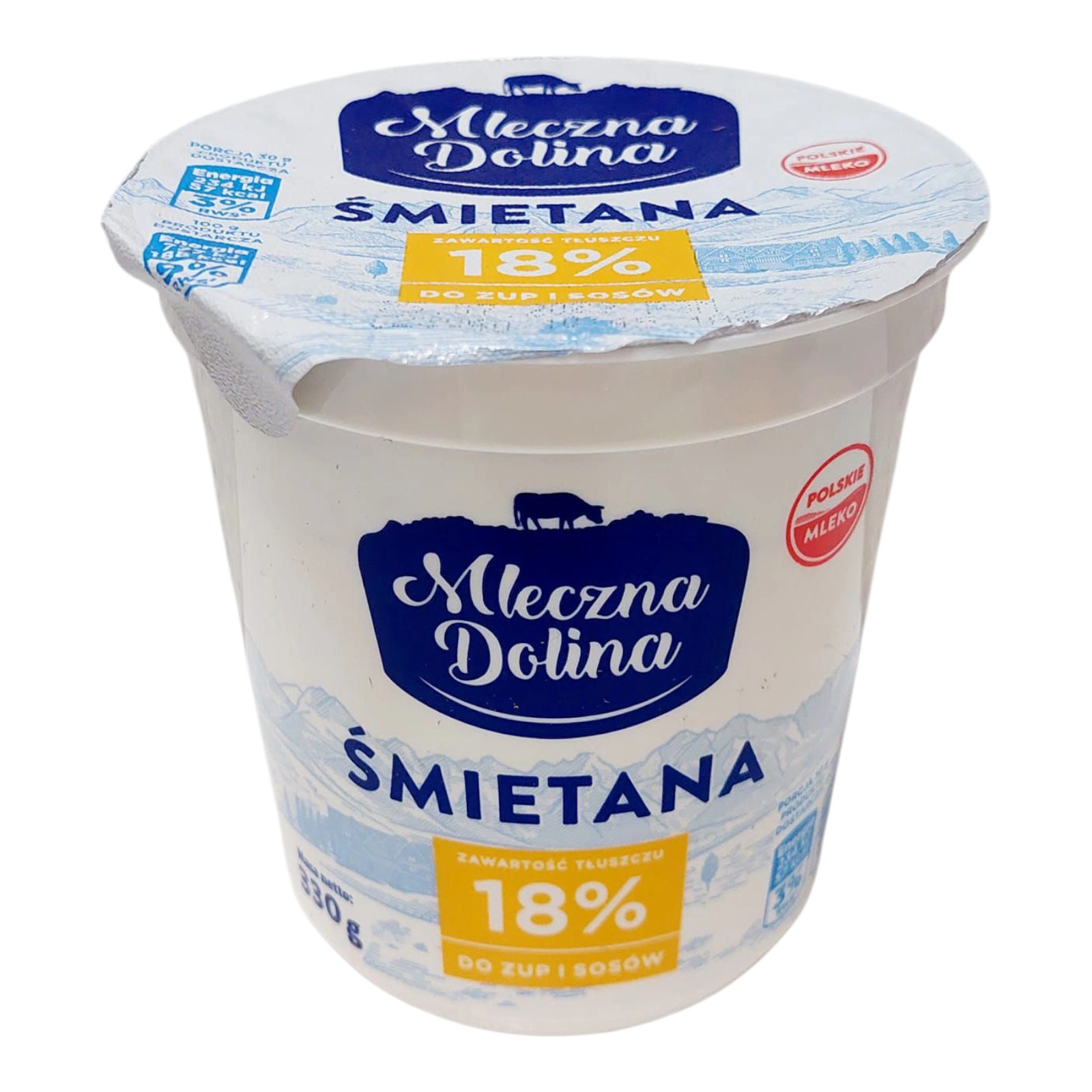 Сметана Mleczna Dolina 18% 330 g