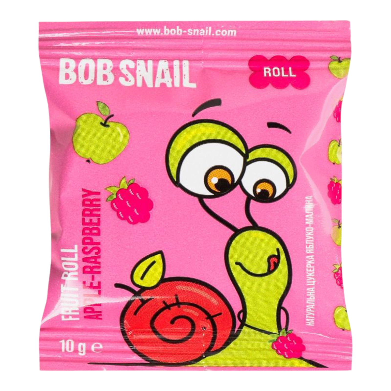 BOB Snail цукерки 10g яблуко-малина