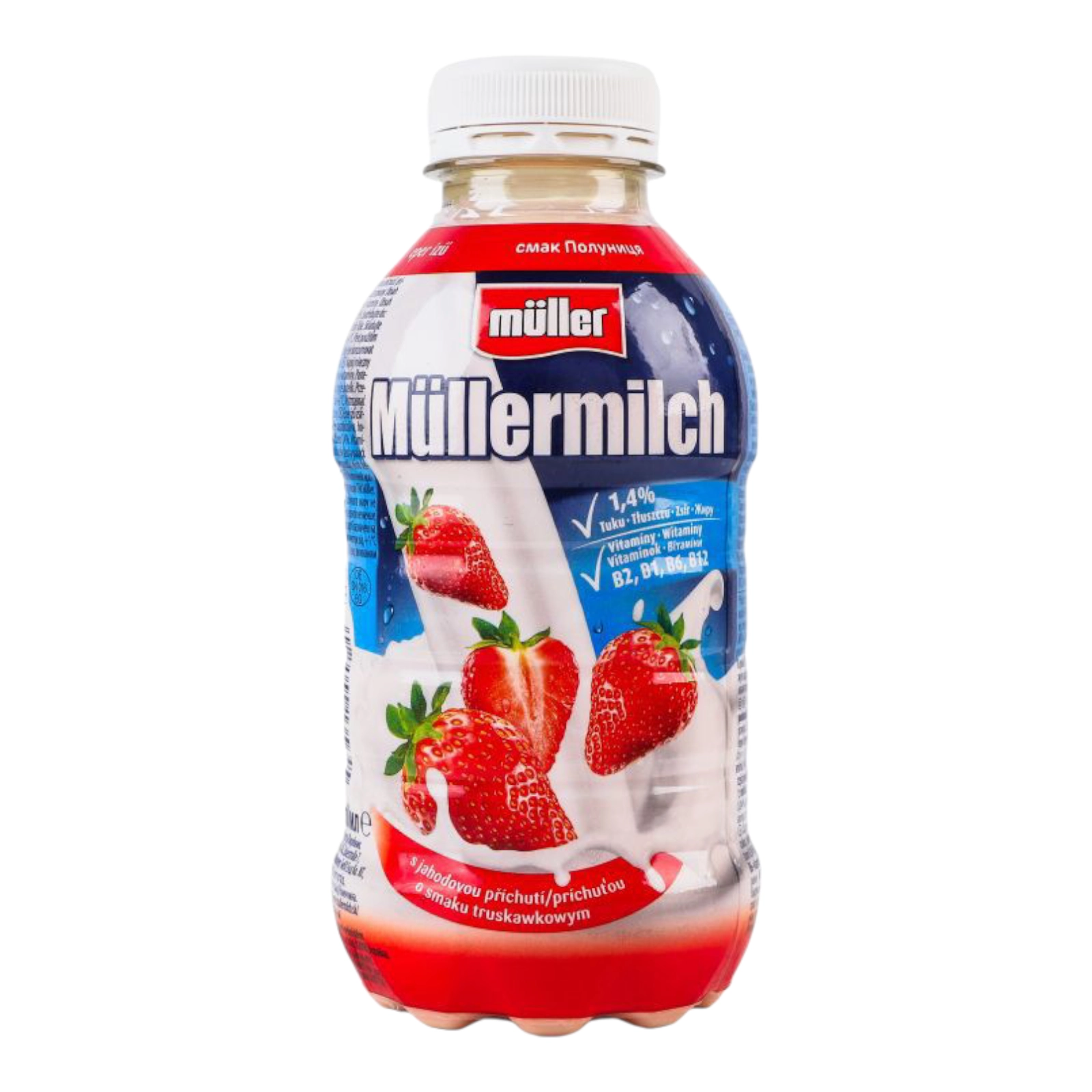 Мілк Шейк Muller Полуниця 400g