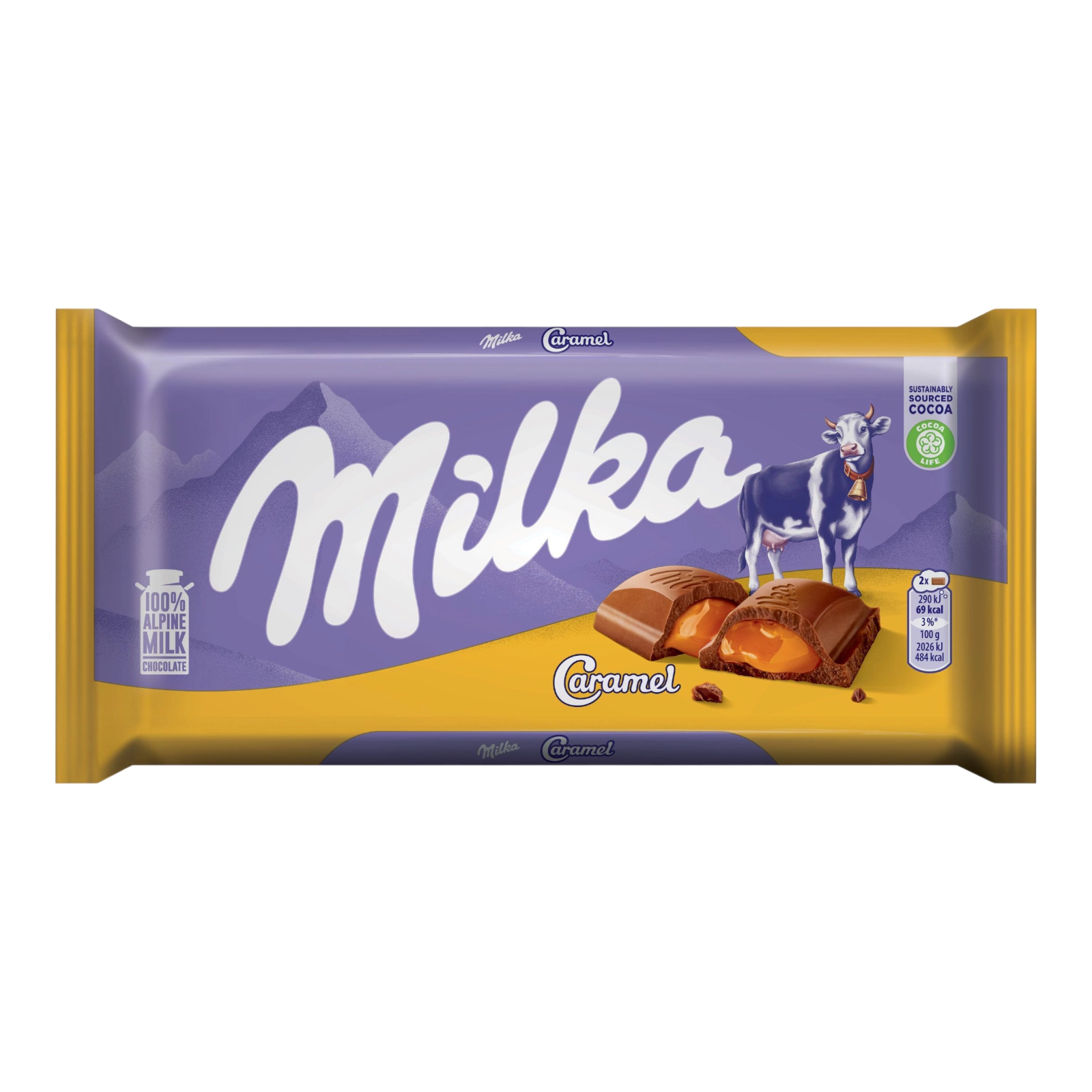 Шоколодка Milka 100g карамель