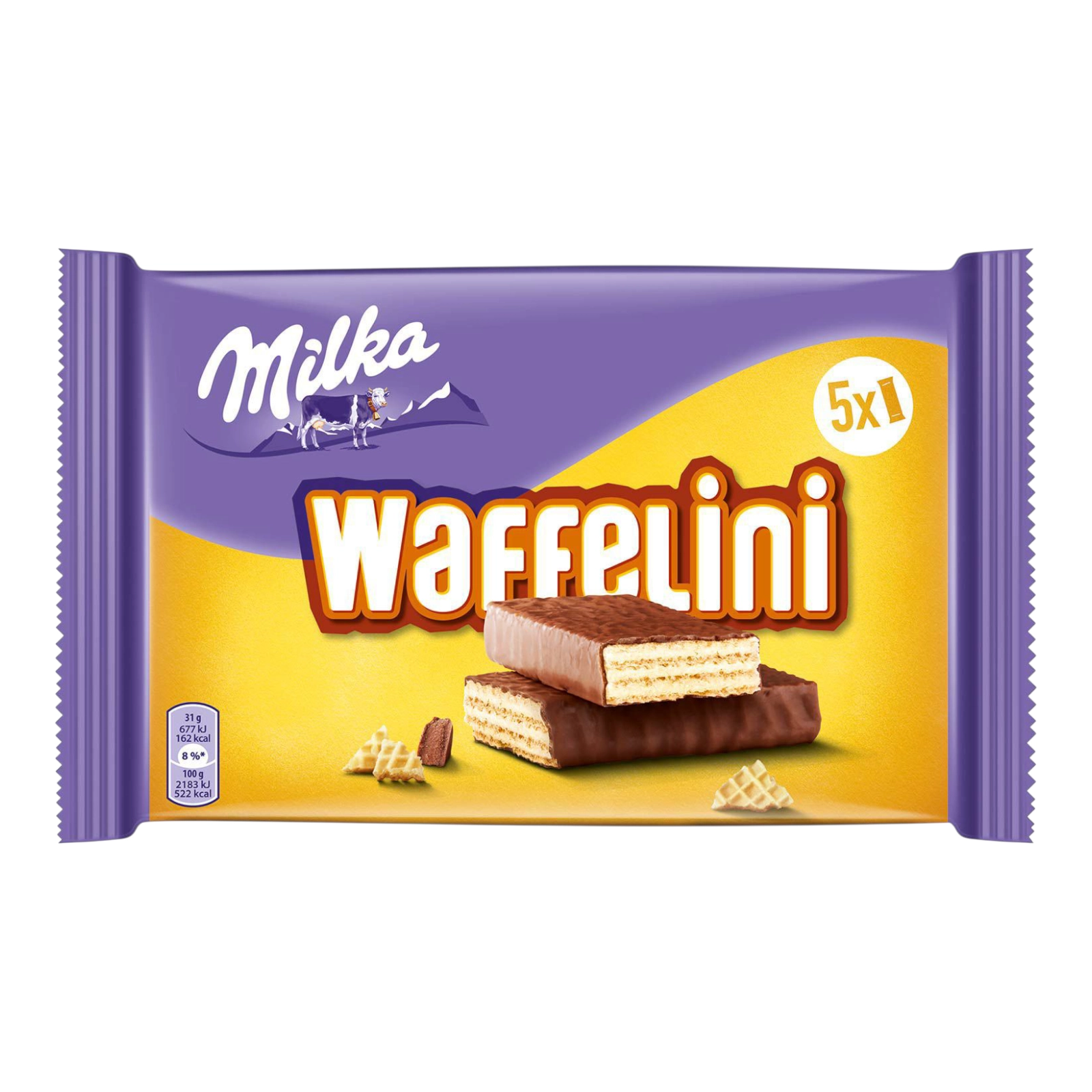 Вафлі Milka Waffelini 5x