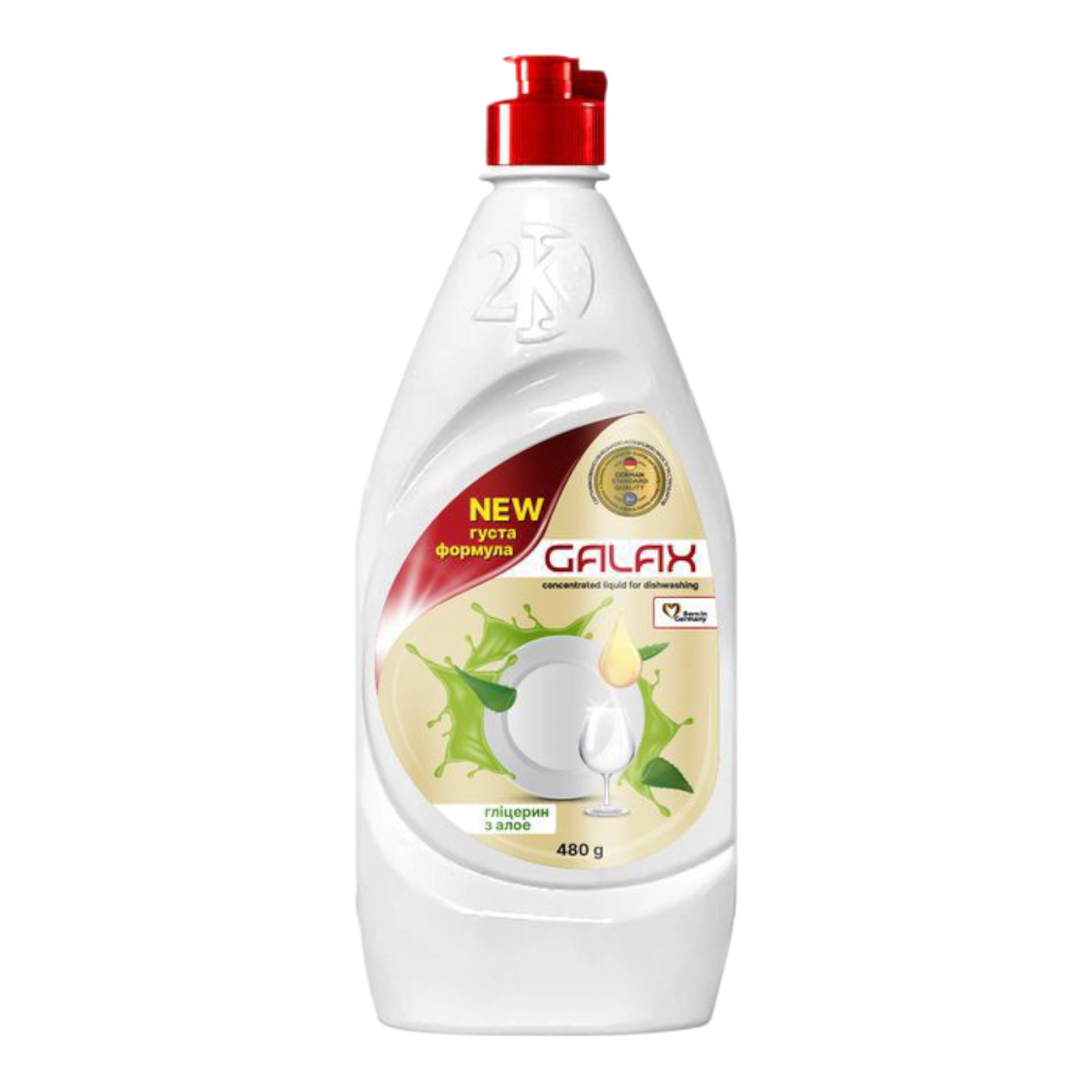 Засіб для миття посуду Galax 480 гліцерин з алое