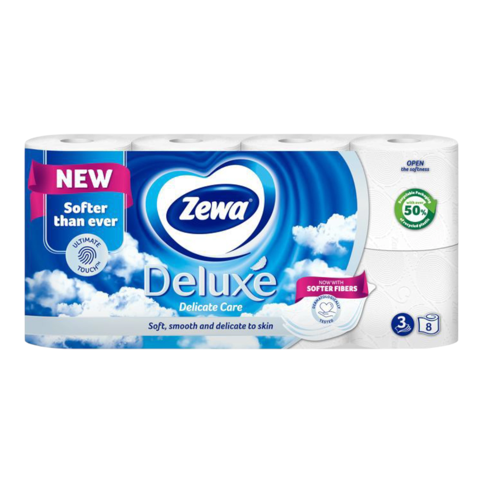 Туалетний папір Zewa 8шт білий