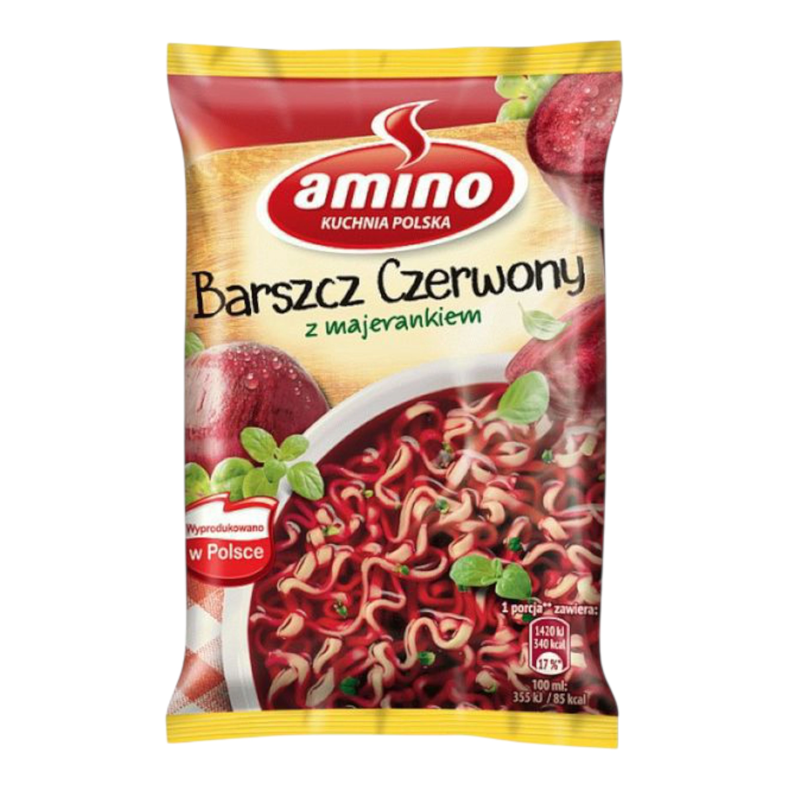 Локшина Amino Борщ червоний 66г