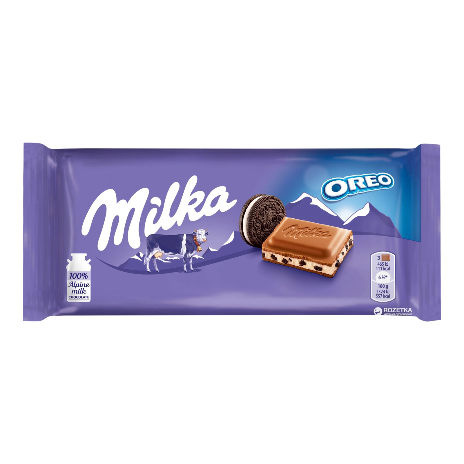 Шоколодка Milka 100g oreo