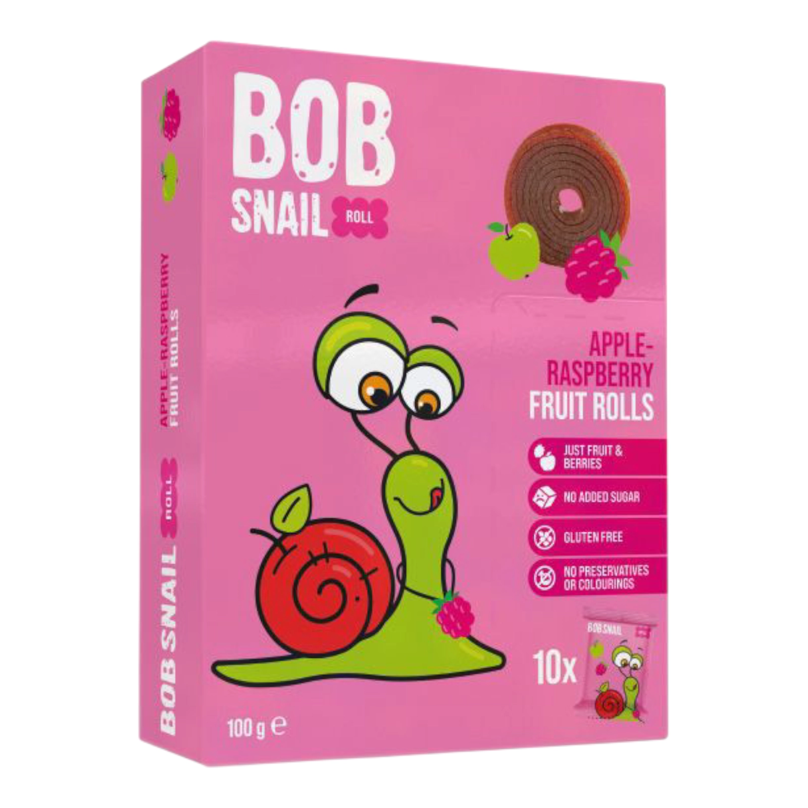 BOB Snail цукерки 100г яблуко малина