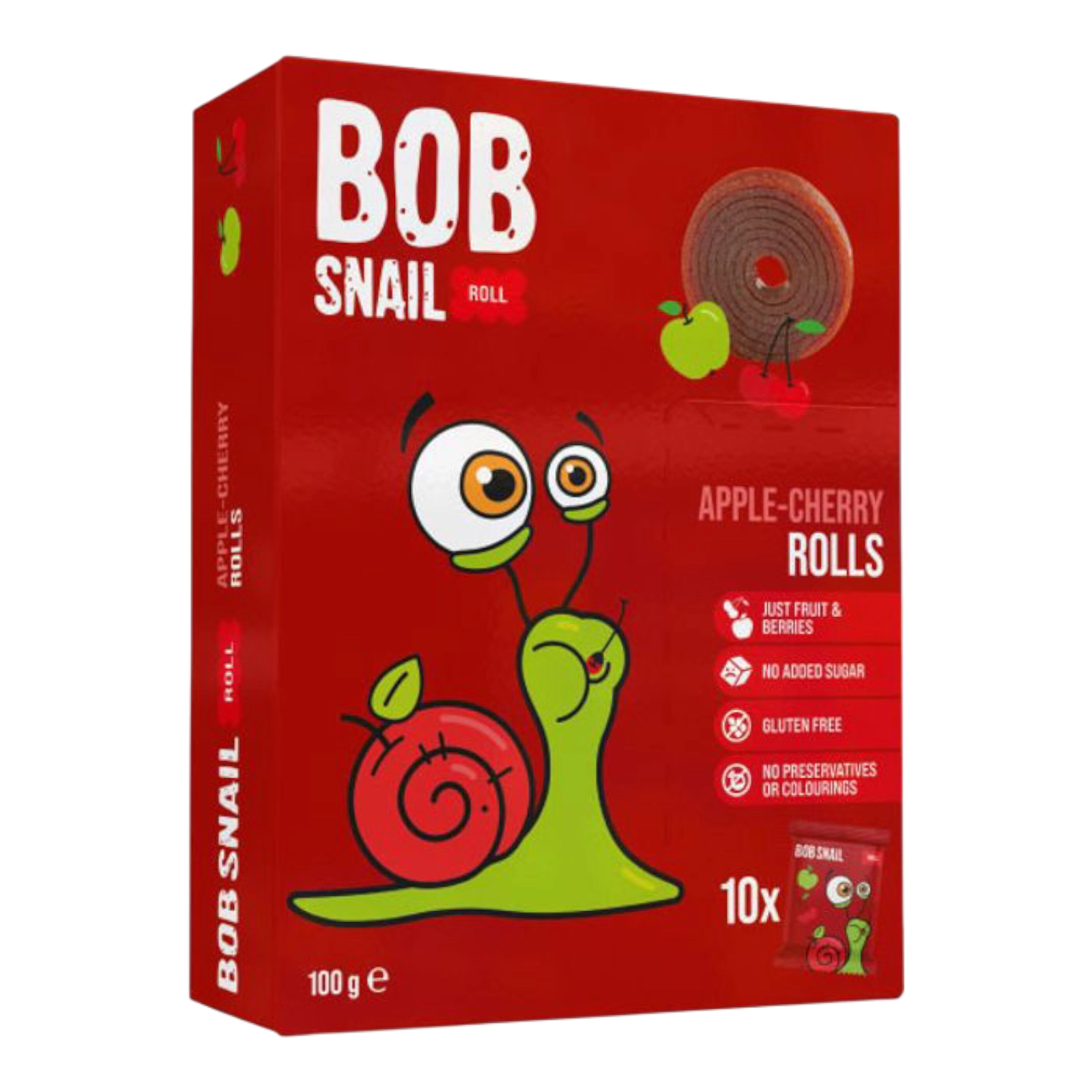 BOB Snail цукерки 100г яблуко вишня