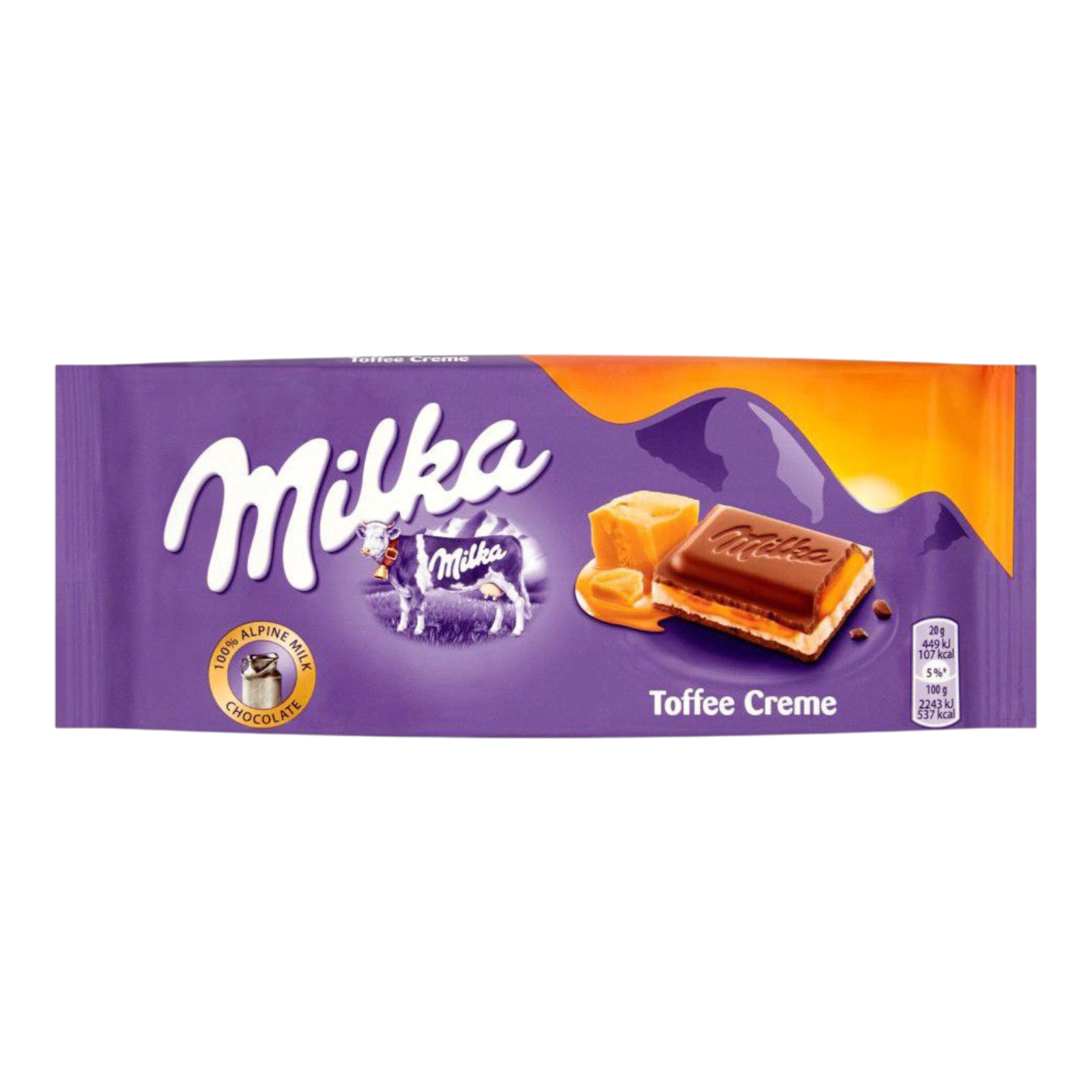 Шоколодка Milka 100g Caramel-Creame