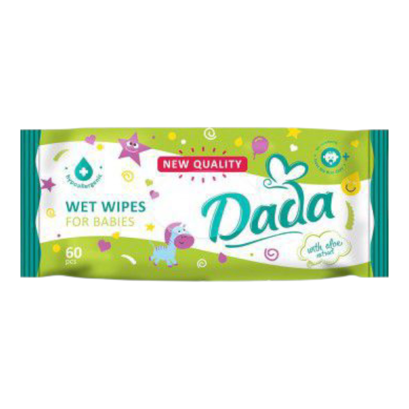 Дада вологі серветки 60 шт Алое