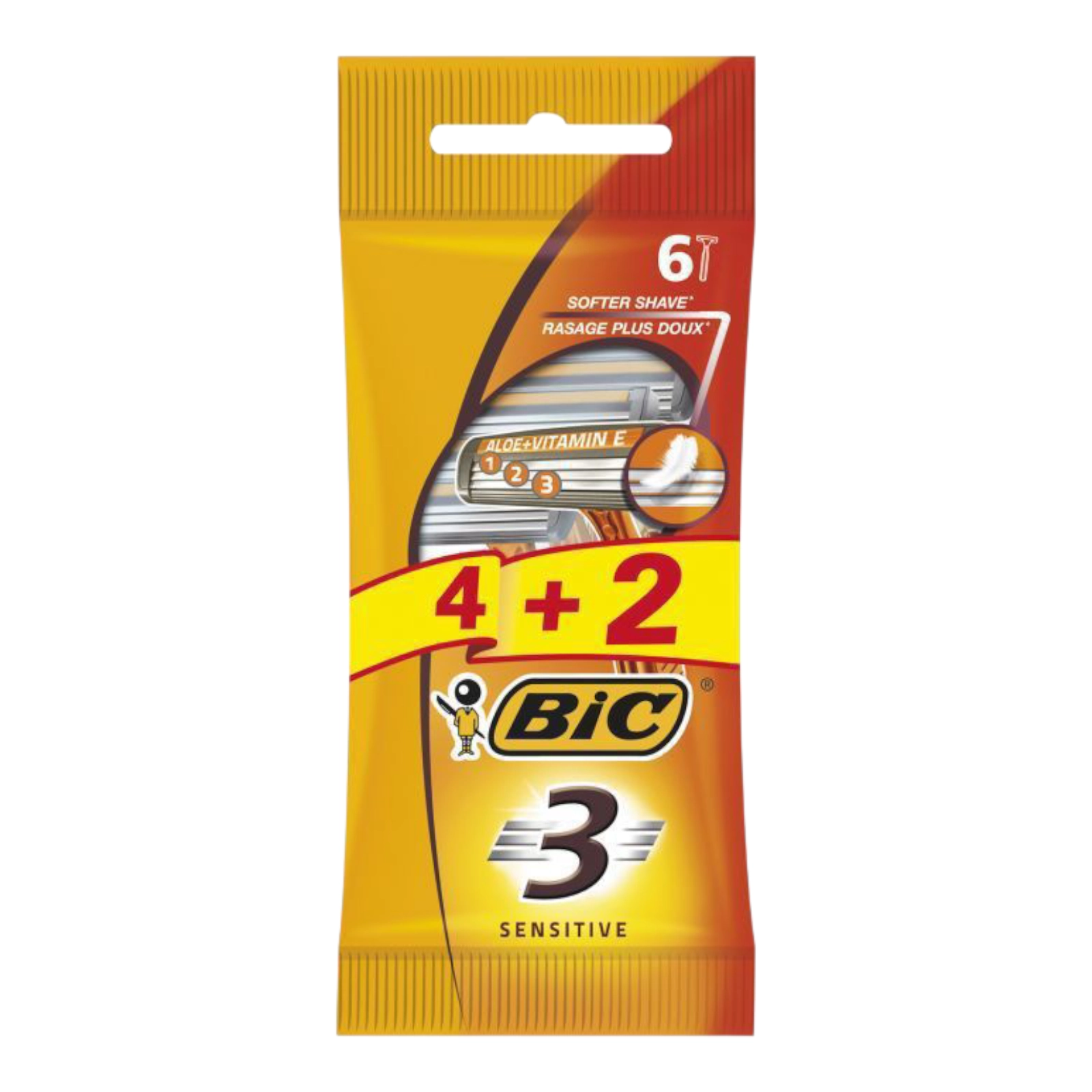 бритва Бік 4+2шт