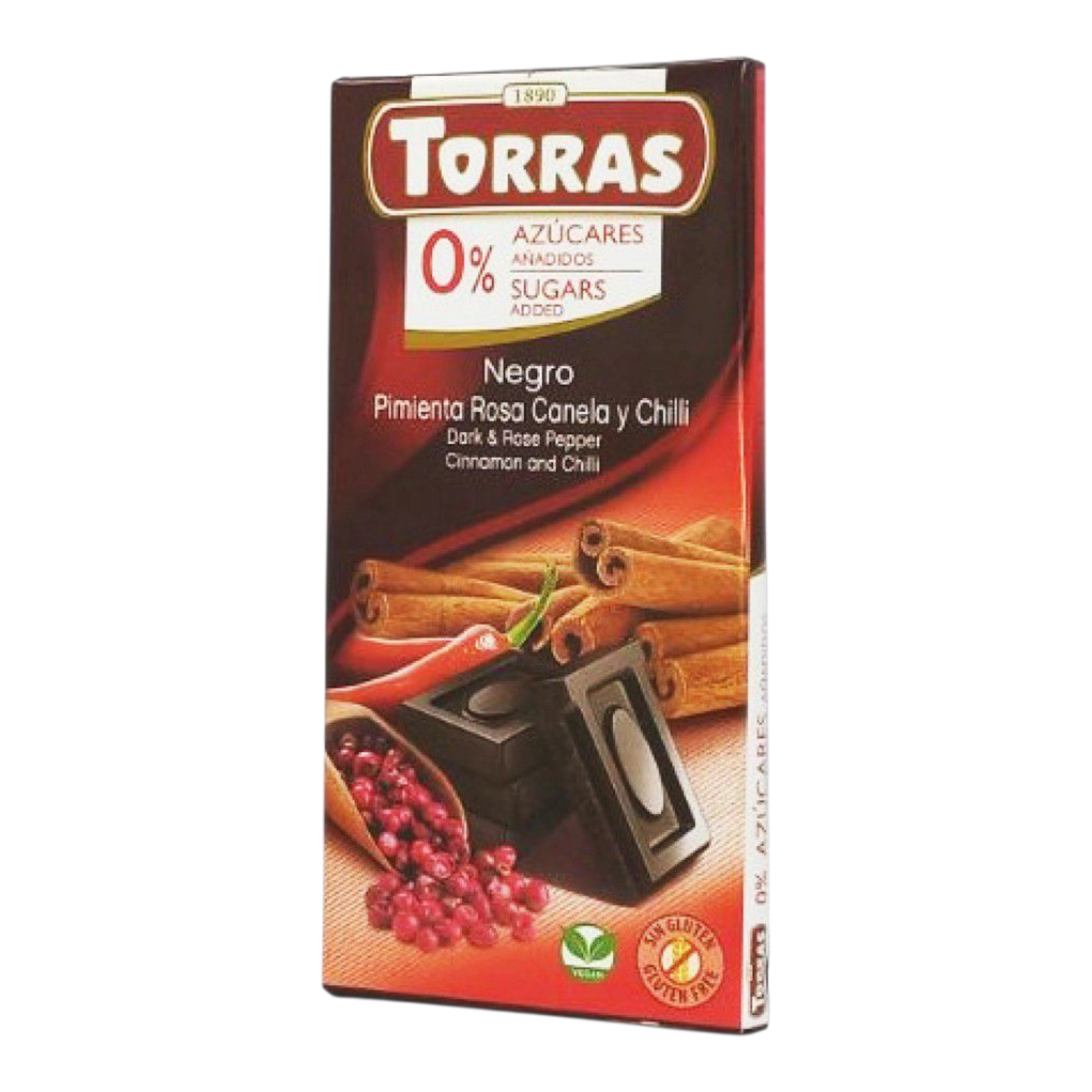 Шоколад Torras Чорний Кориця Журавлина