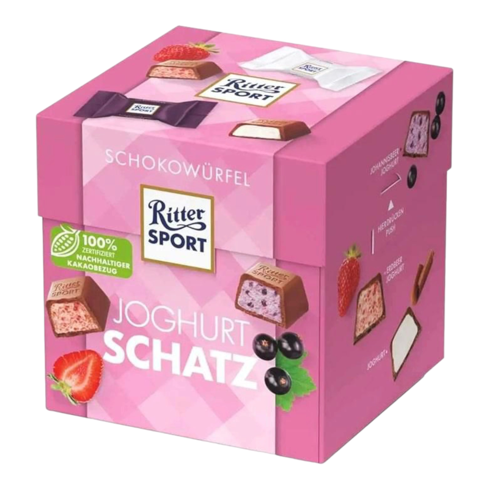 шок цук Ritter sport куб полуниця +2