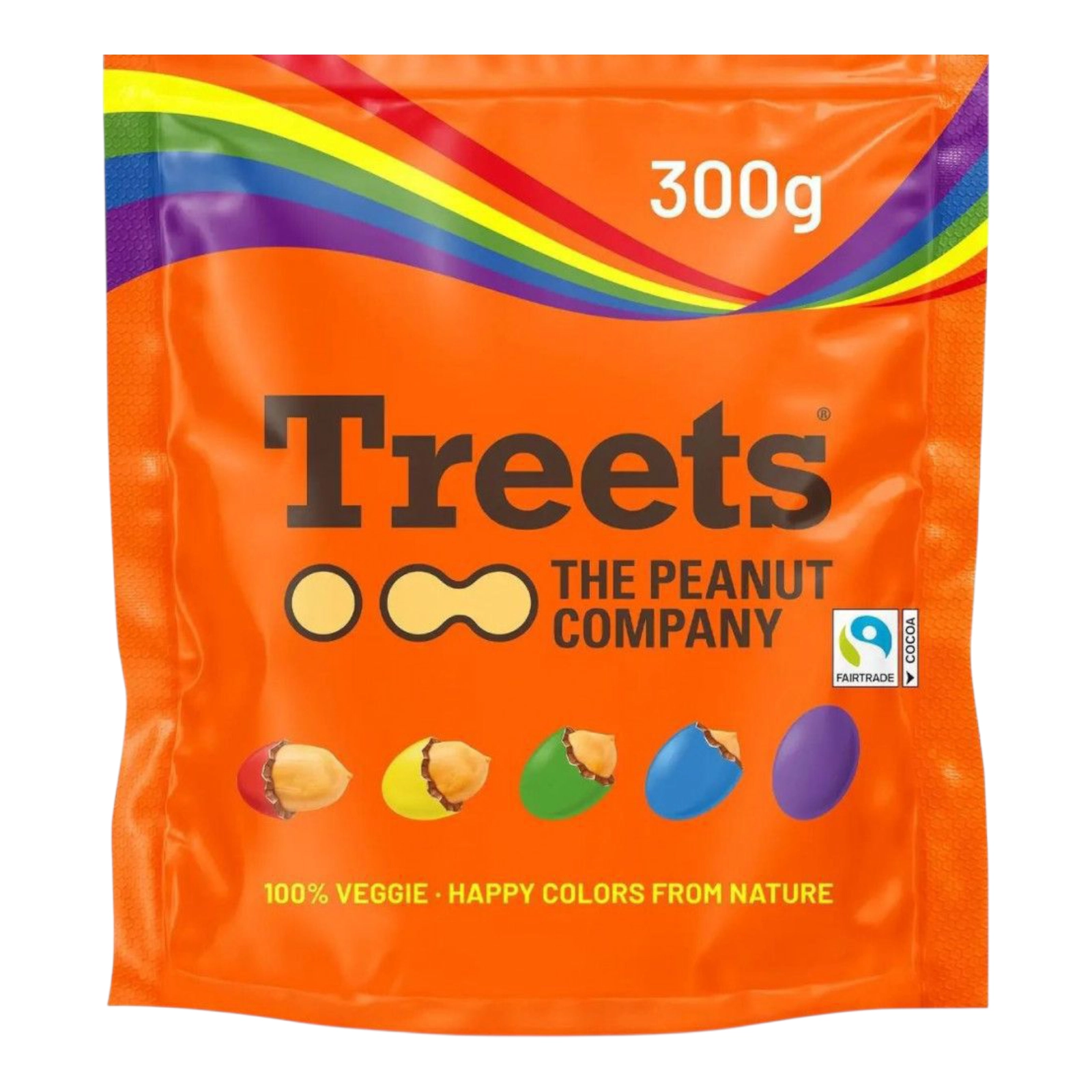 Цук арахіс в шок Treets радуга 300g