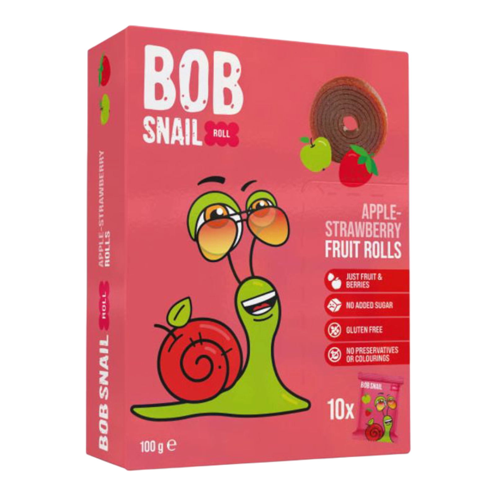 BOB Snail цукерки 100г яблуко полуниця