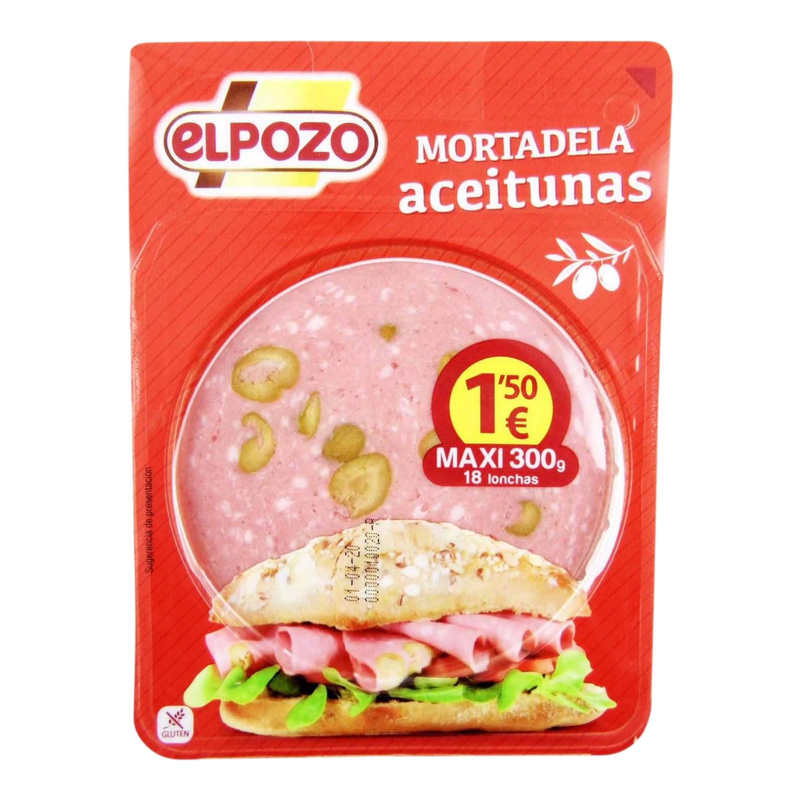Молочна Mortadella з оливками нарізка