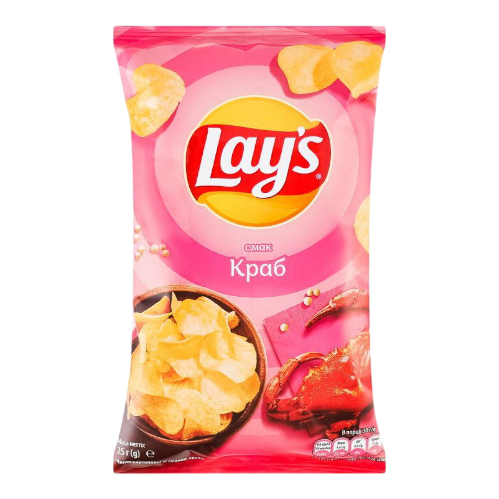 Чіпси Lays краб 0.025