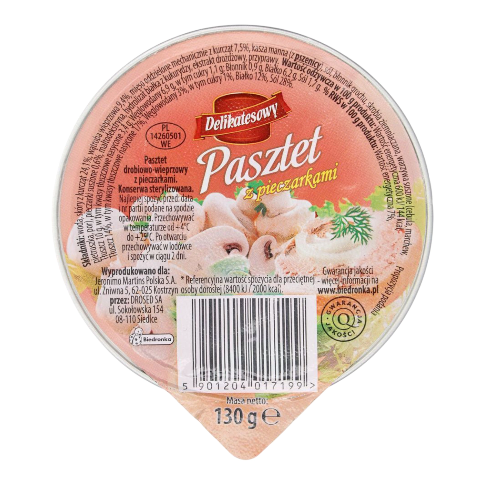 Pasztet грибний таблетка