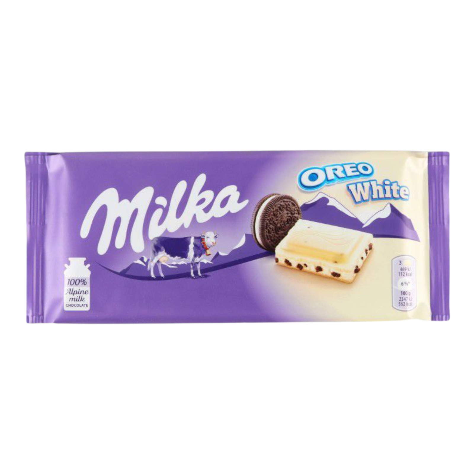 Шоколодка Milka 100g орео біл шок