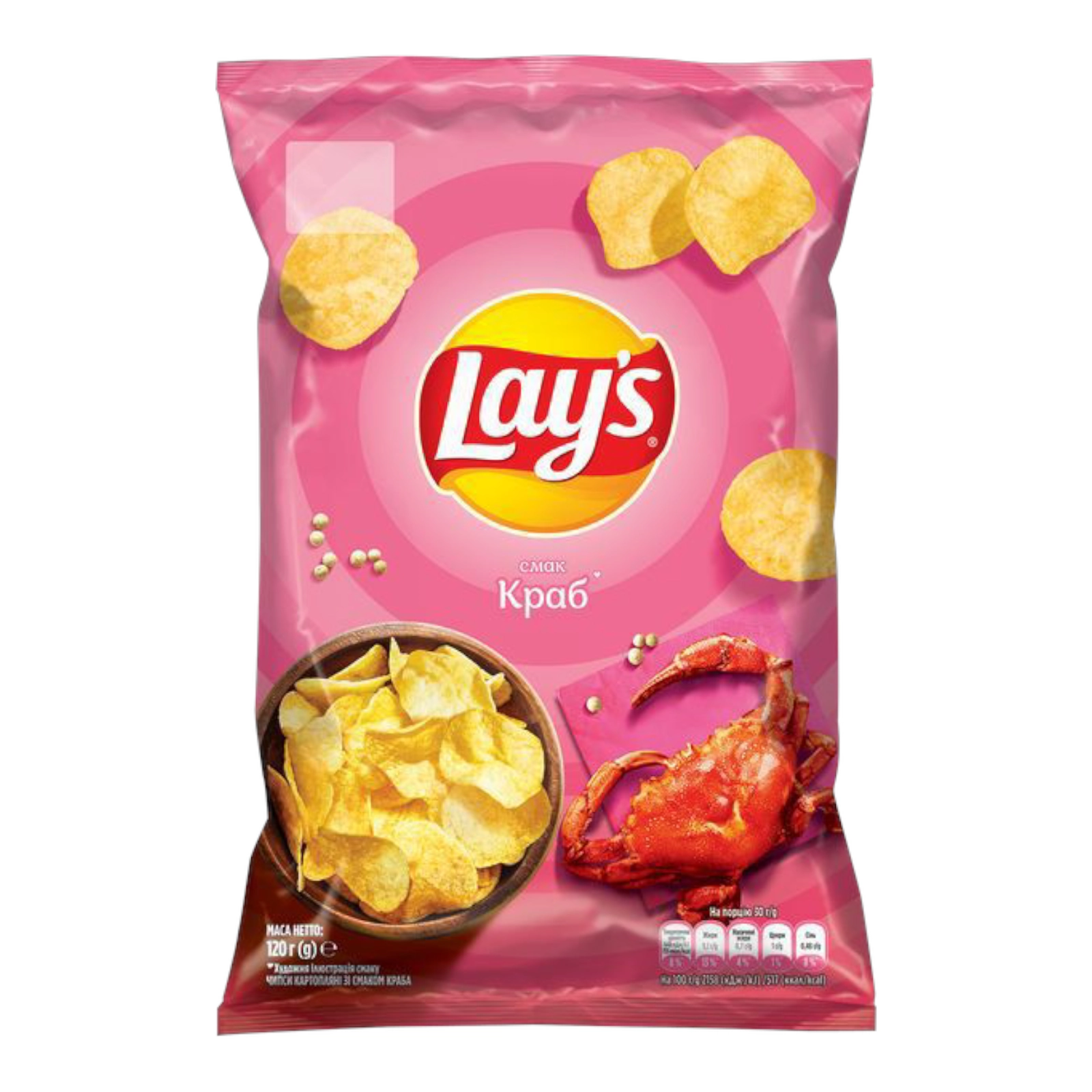 Чіпси Lays краб 0.120
