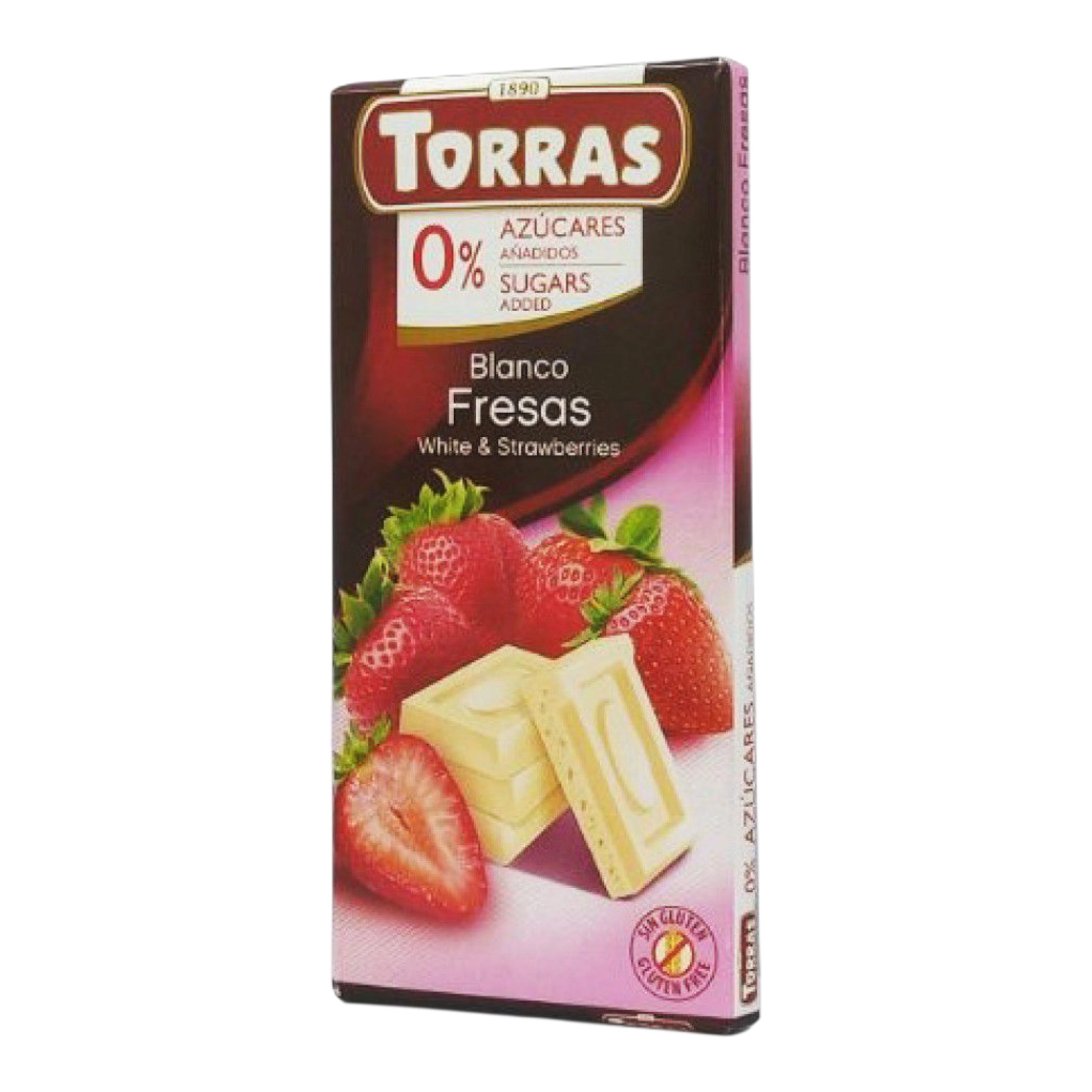 Шоколад Torras Білий з Полуницею