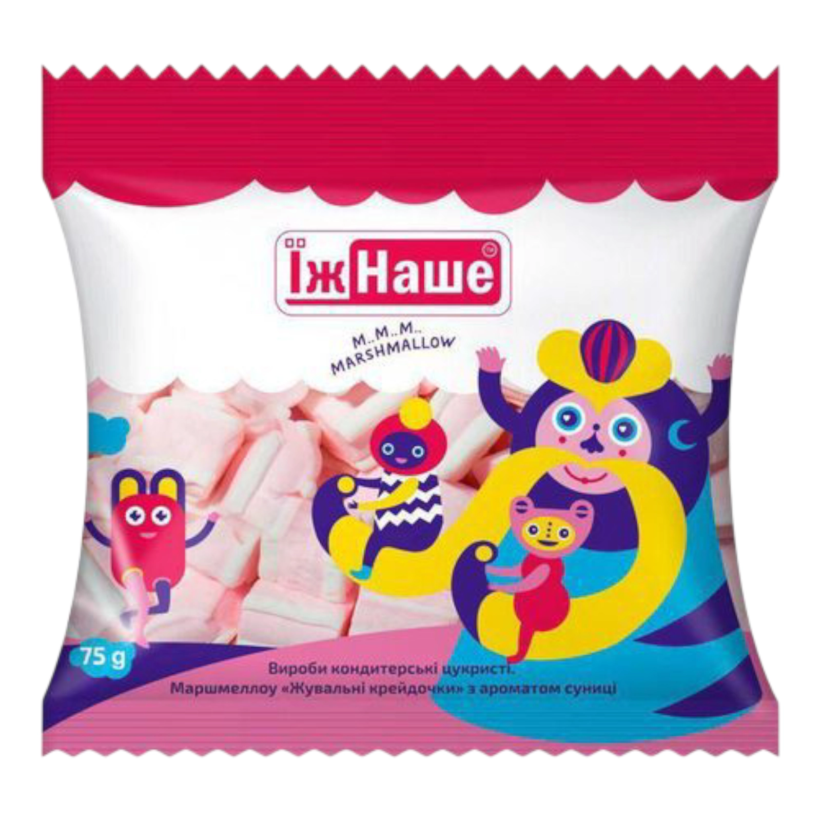 Маршмеллоу жувальні крейдочки