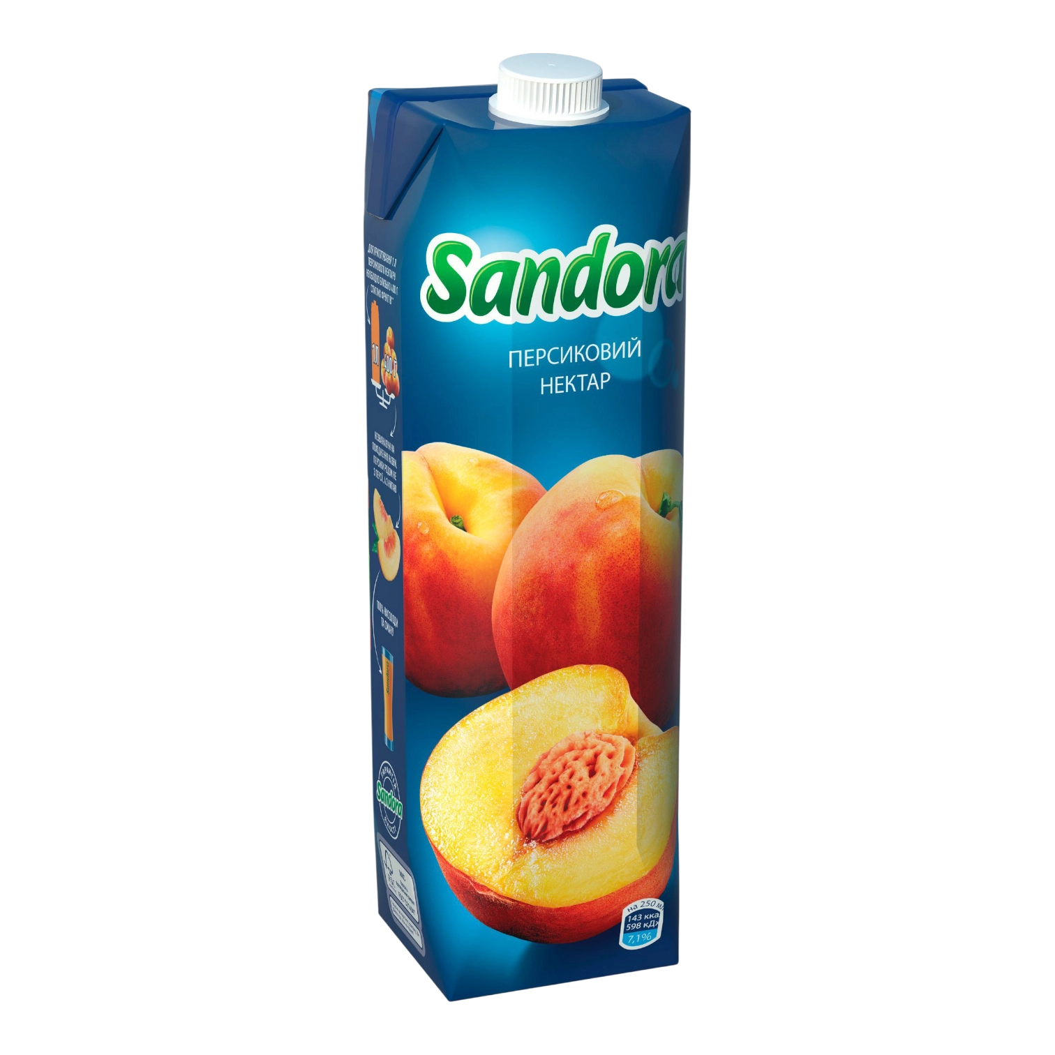 Сік Sandora персик 1л.