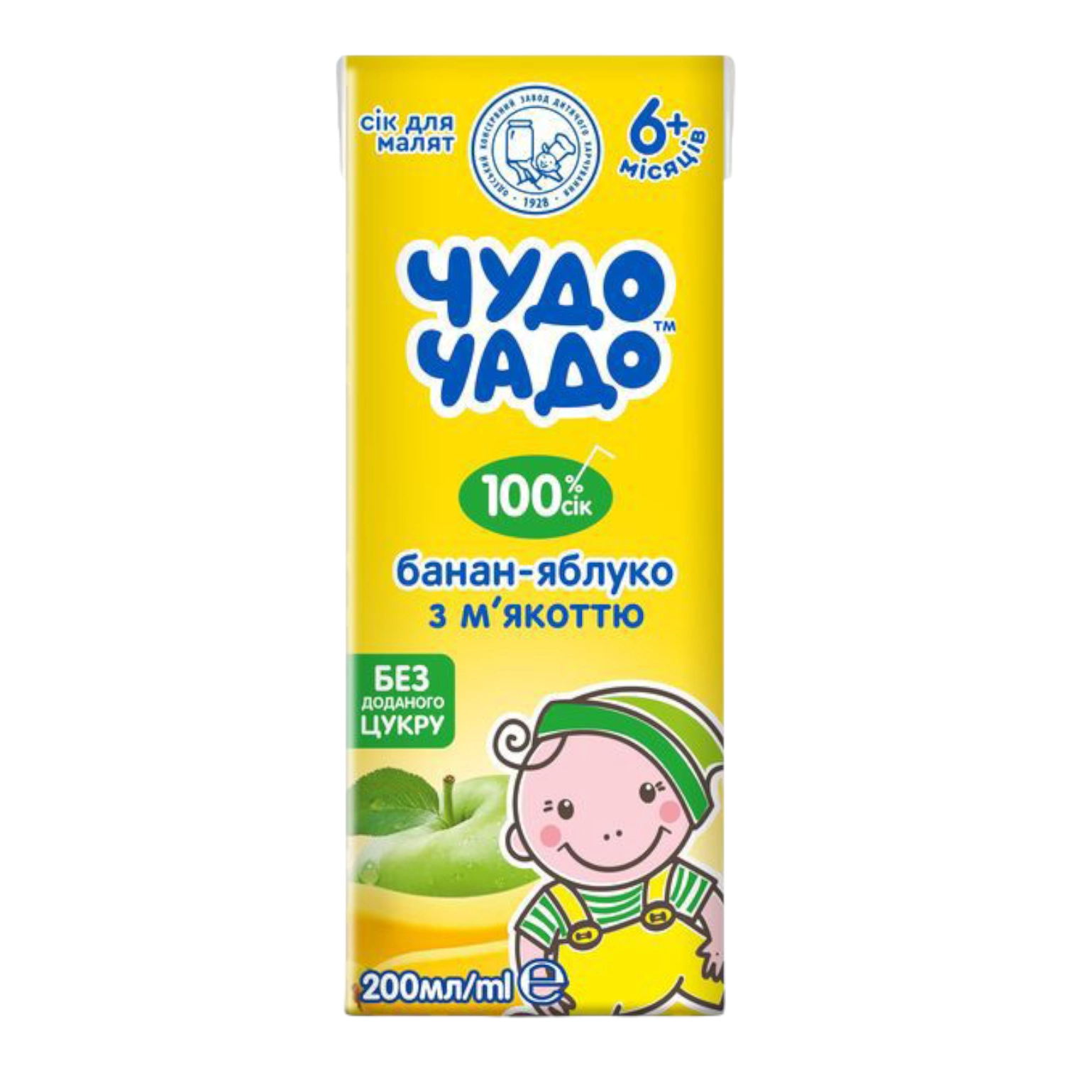 Сік Чудо Чадо банан яблуко 0.2л