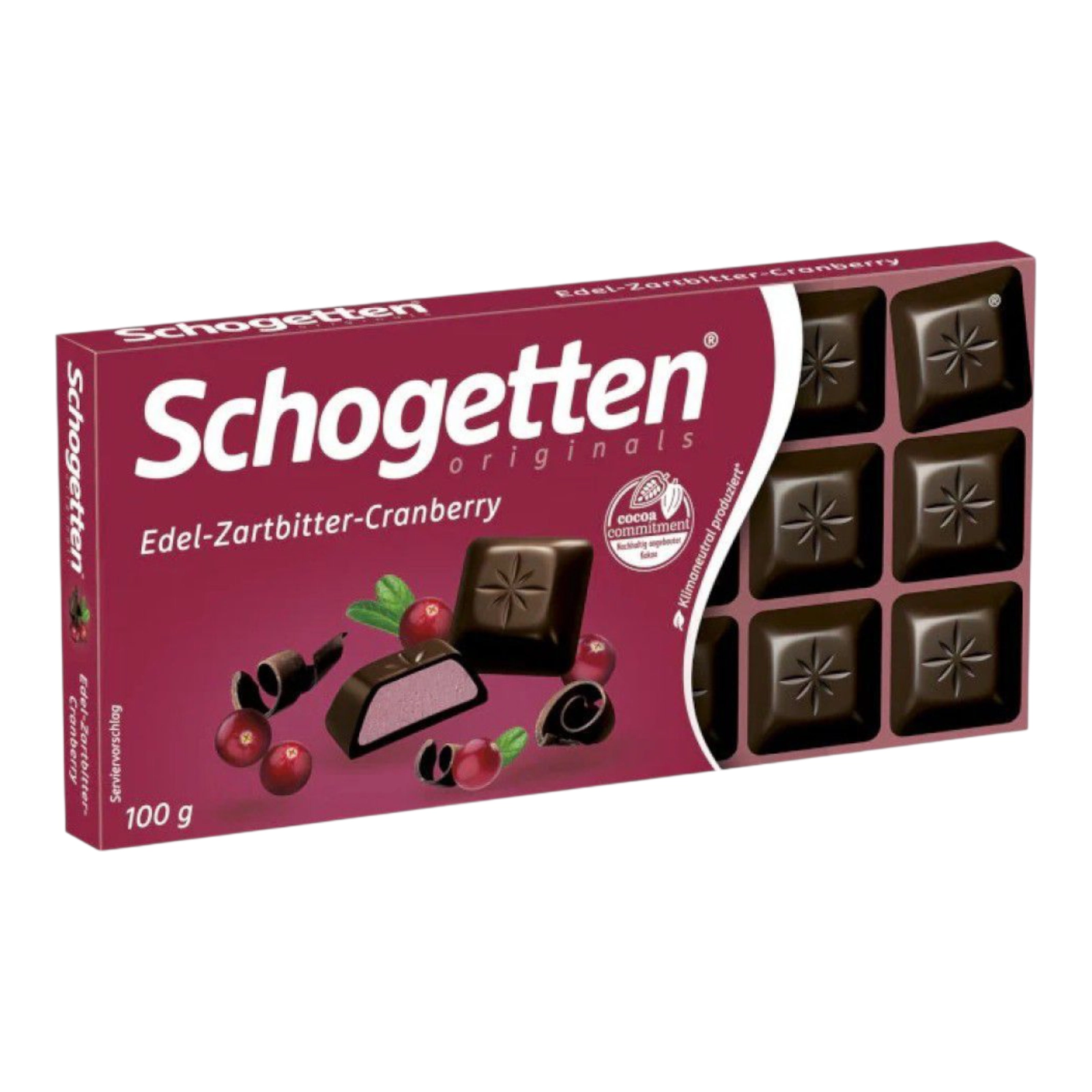Шок Schogetten 100g dark Cranberry