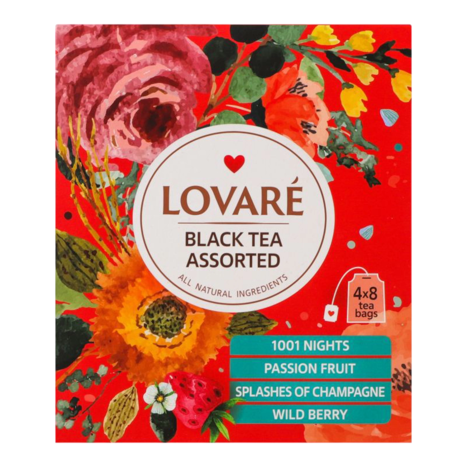 Чай Lovare Bleck Tea Assorted 4*8