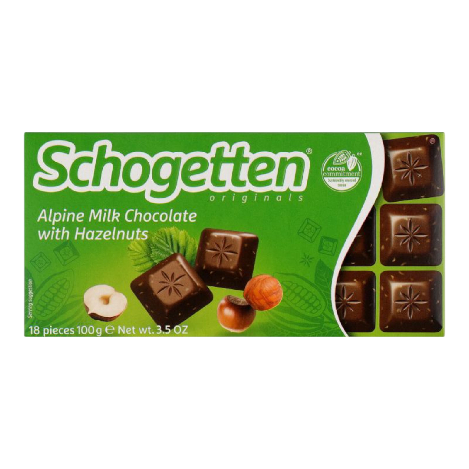 Шок Schogetten 100g alpin milk with hazelnuts