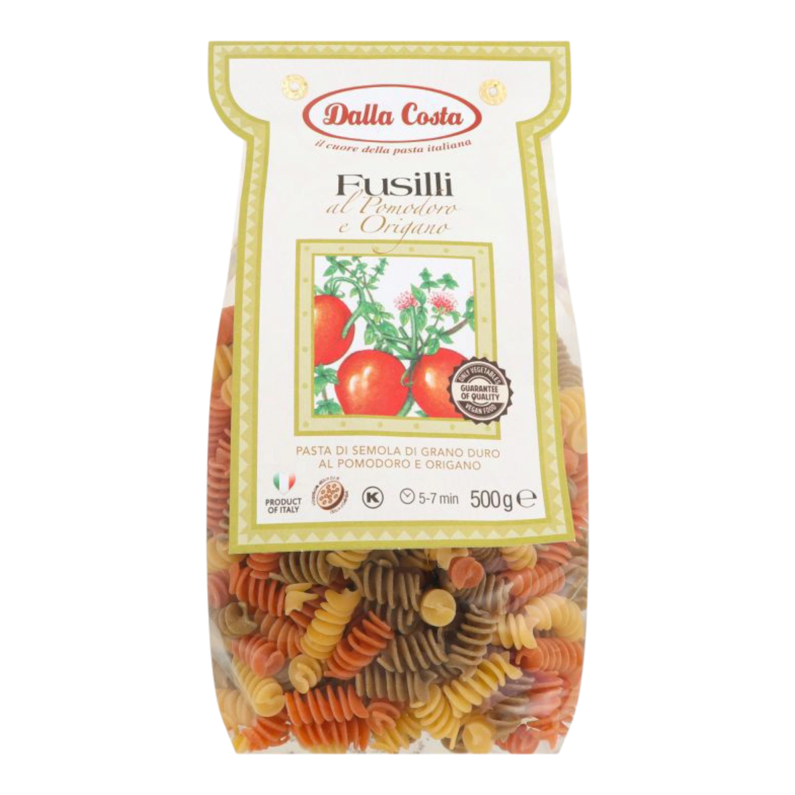 Макарони Fusilli кольорові500g
