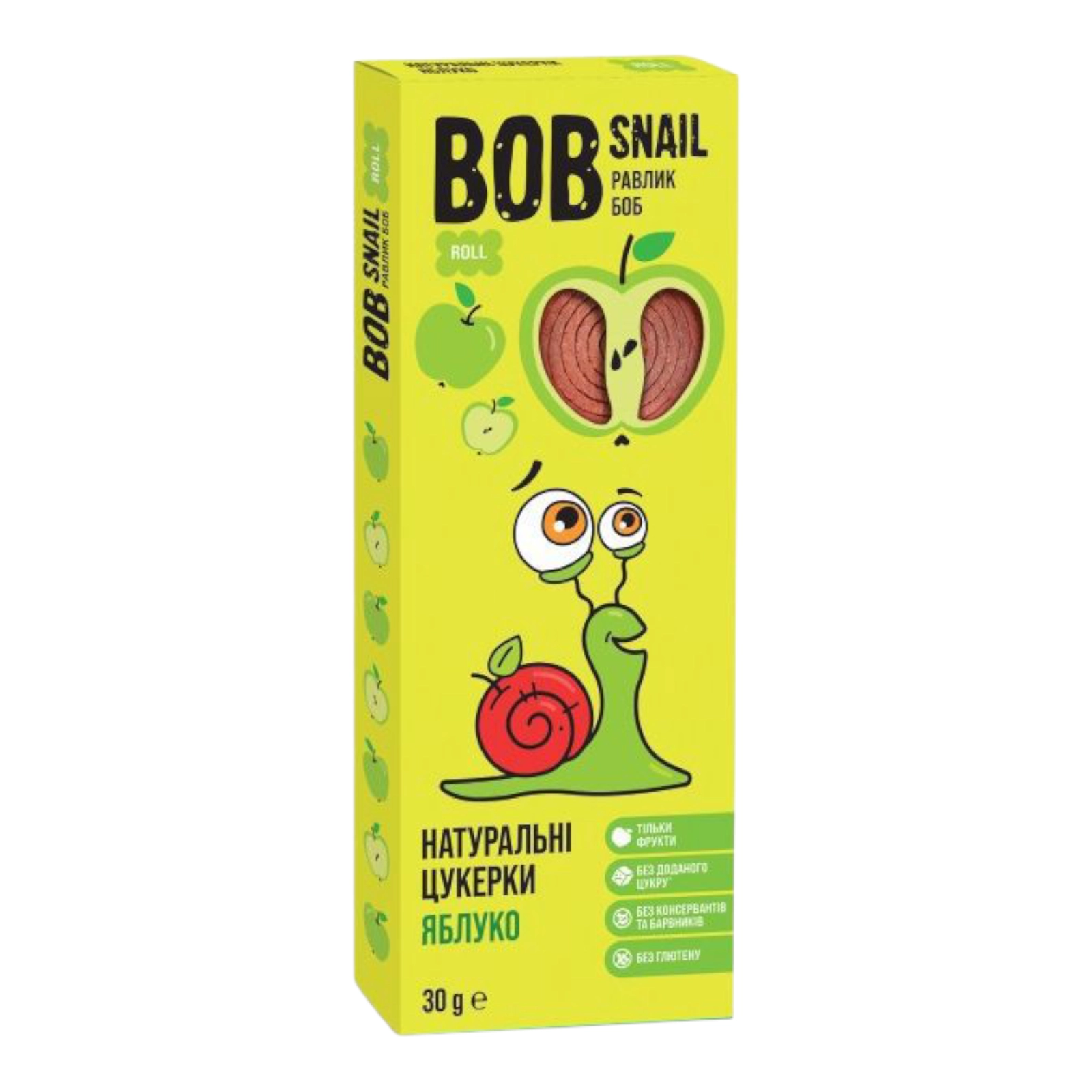 BOB Snail цукерки 30g яблуко