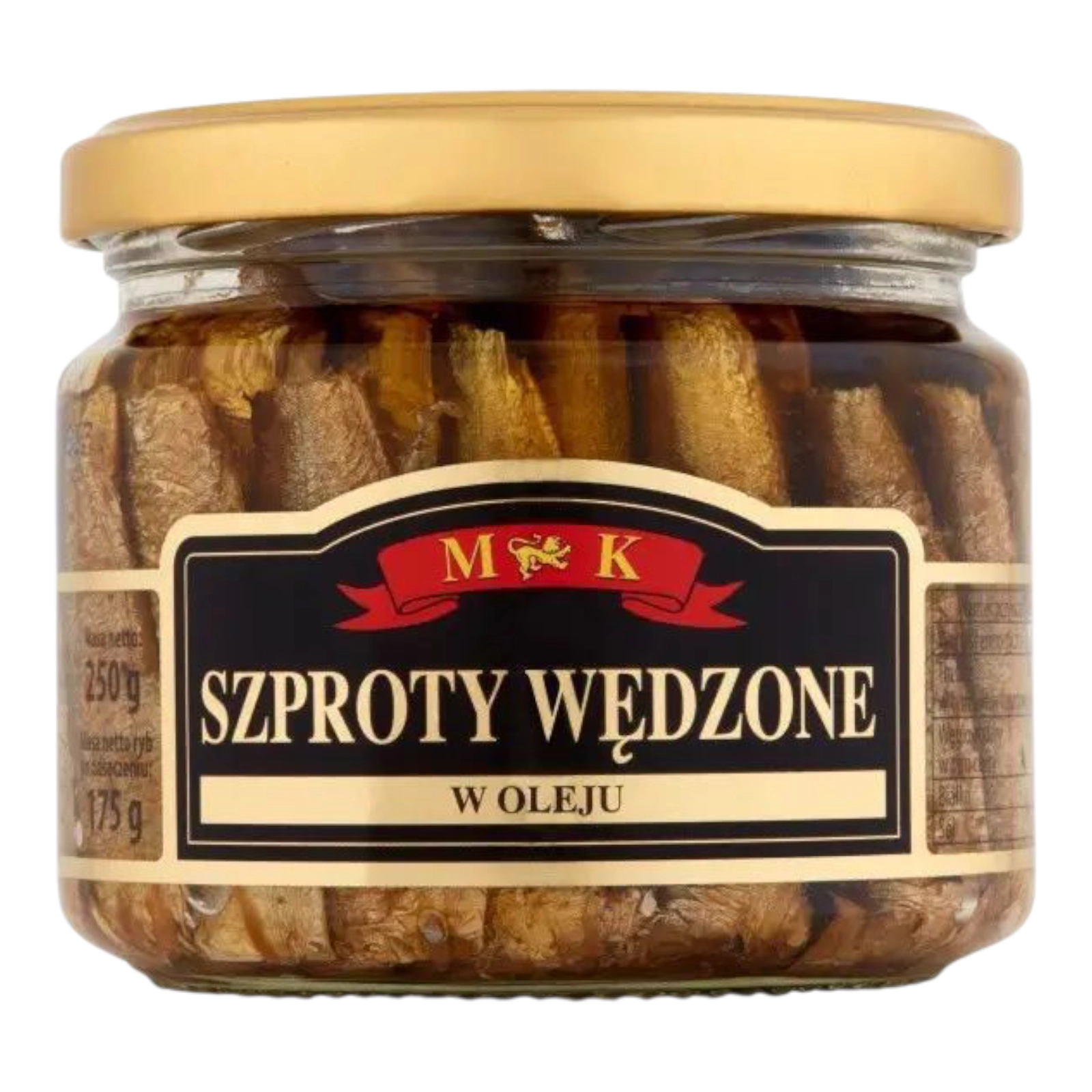 Шпроти скло M & K 250гр