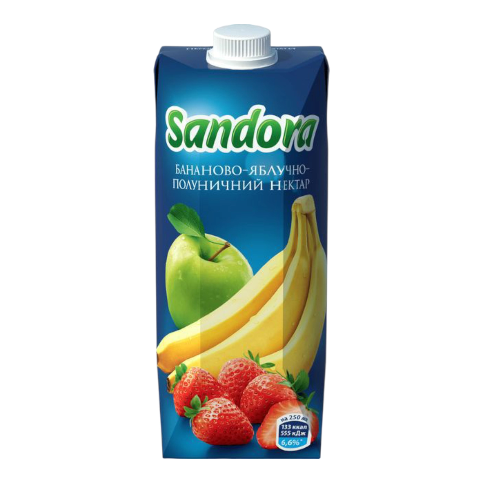 Сік Sandora Бананово-яблчено- полуничний 0.5