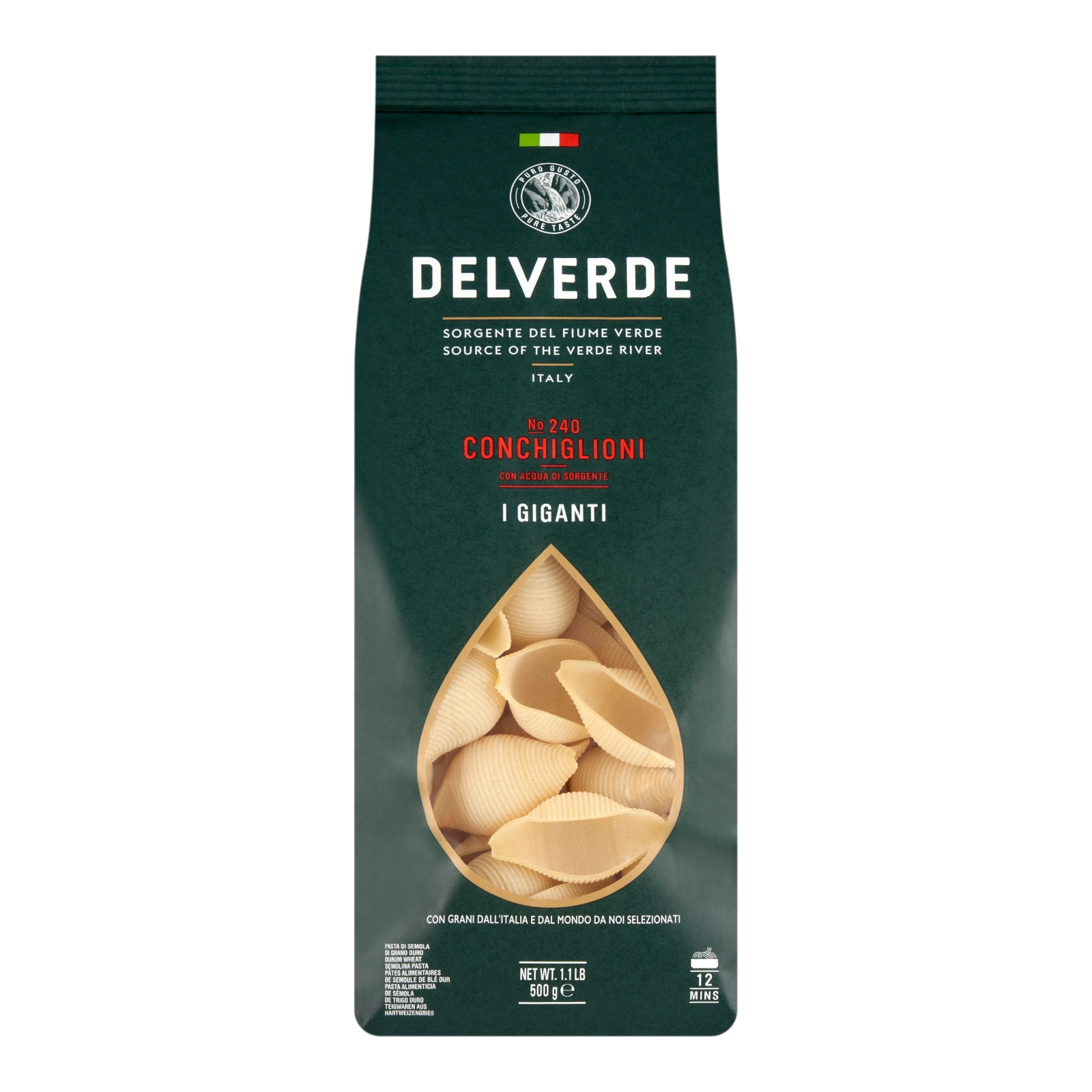 Макарони ракушуи Delverde 500g