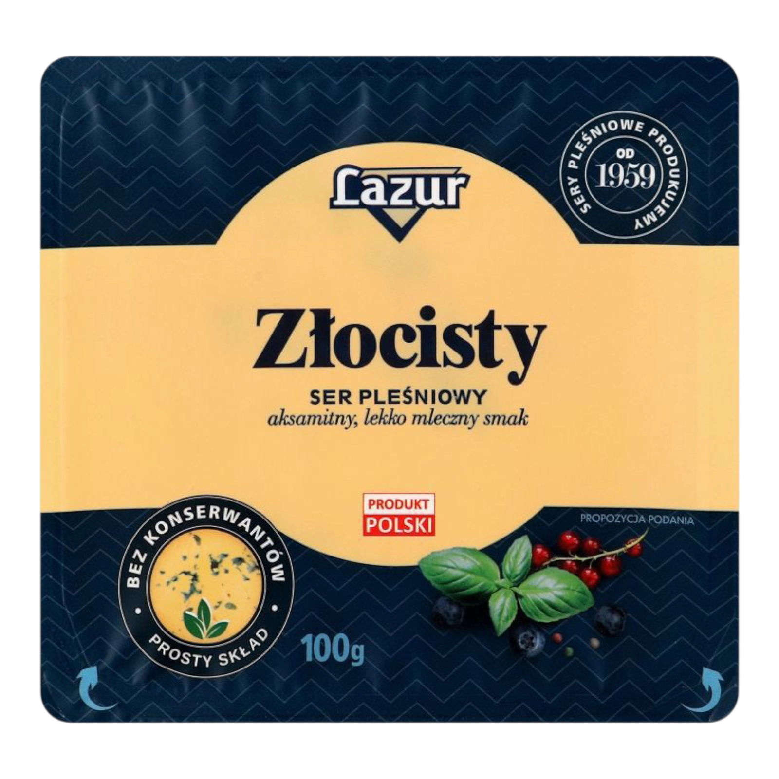 Сир Lazur 100g Zlocisty
