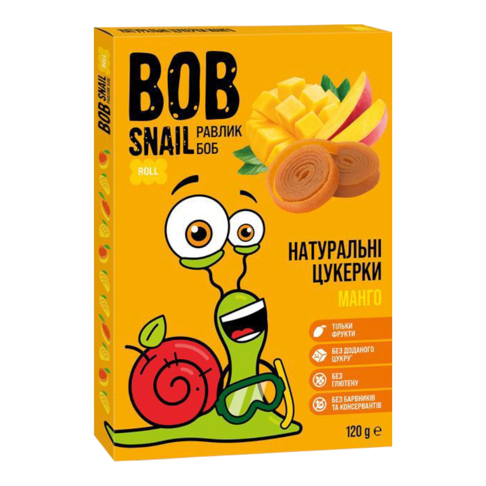 BOB Snail цукерки 120g манго